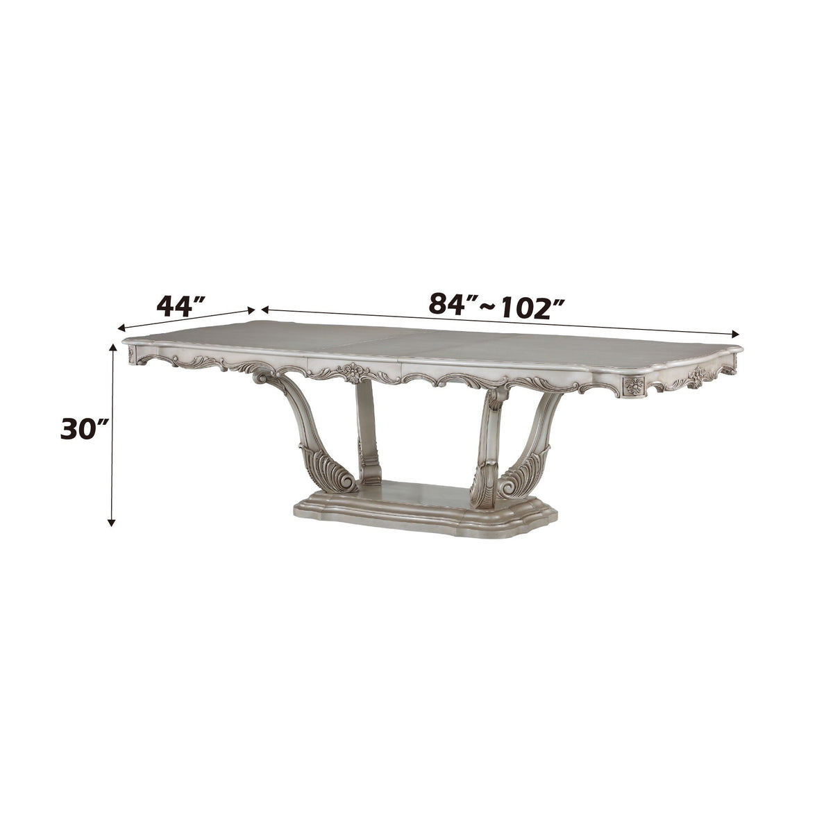 Gorsedd Dining Table with Removable Leaf - Gold