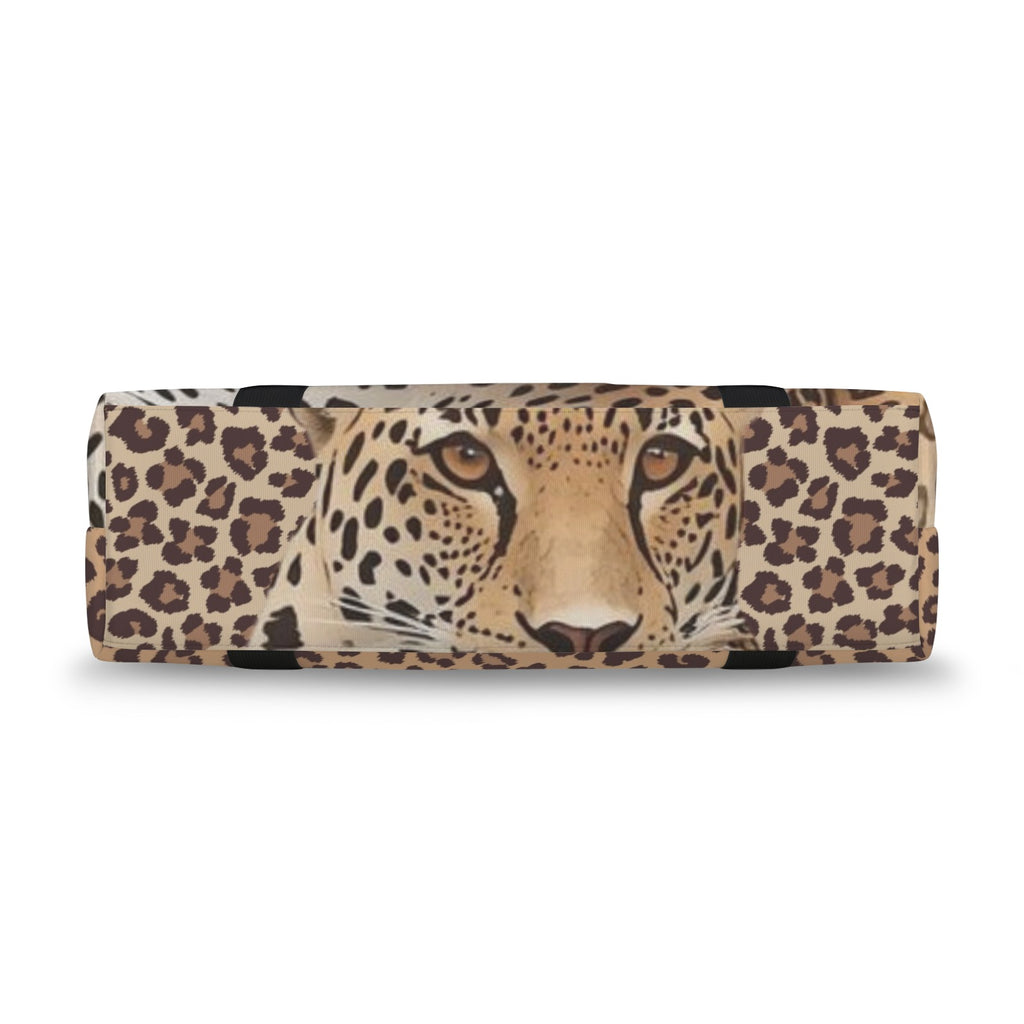 Leopard Lore - Large Travel Bag - with Trolley Sleeve - Back Alley Exclusive