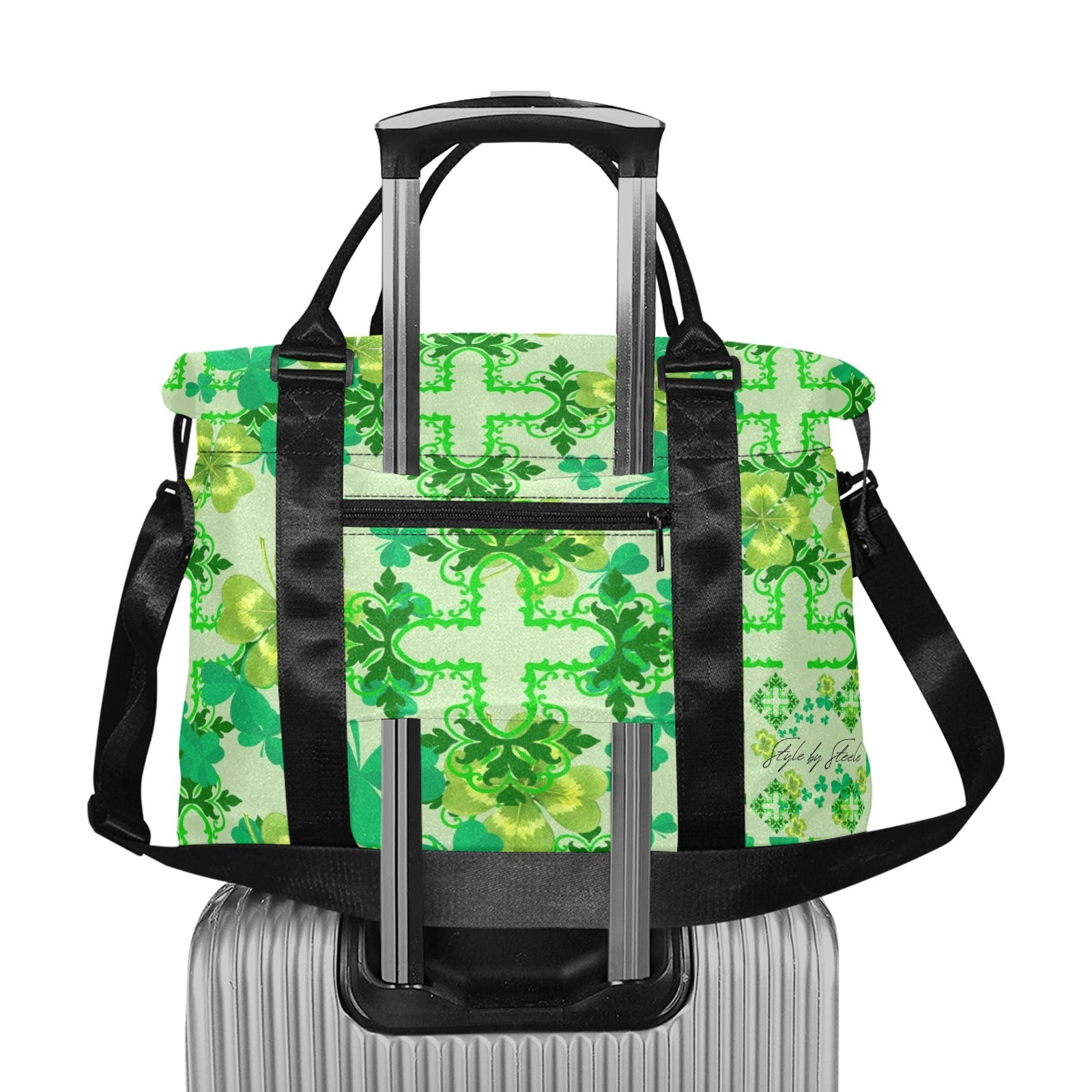 Clover & Celtic Crosses Small Trolley Duffle Bag