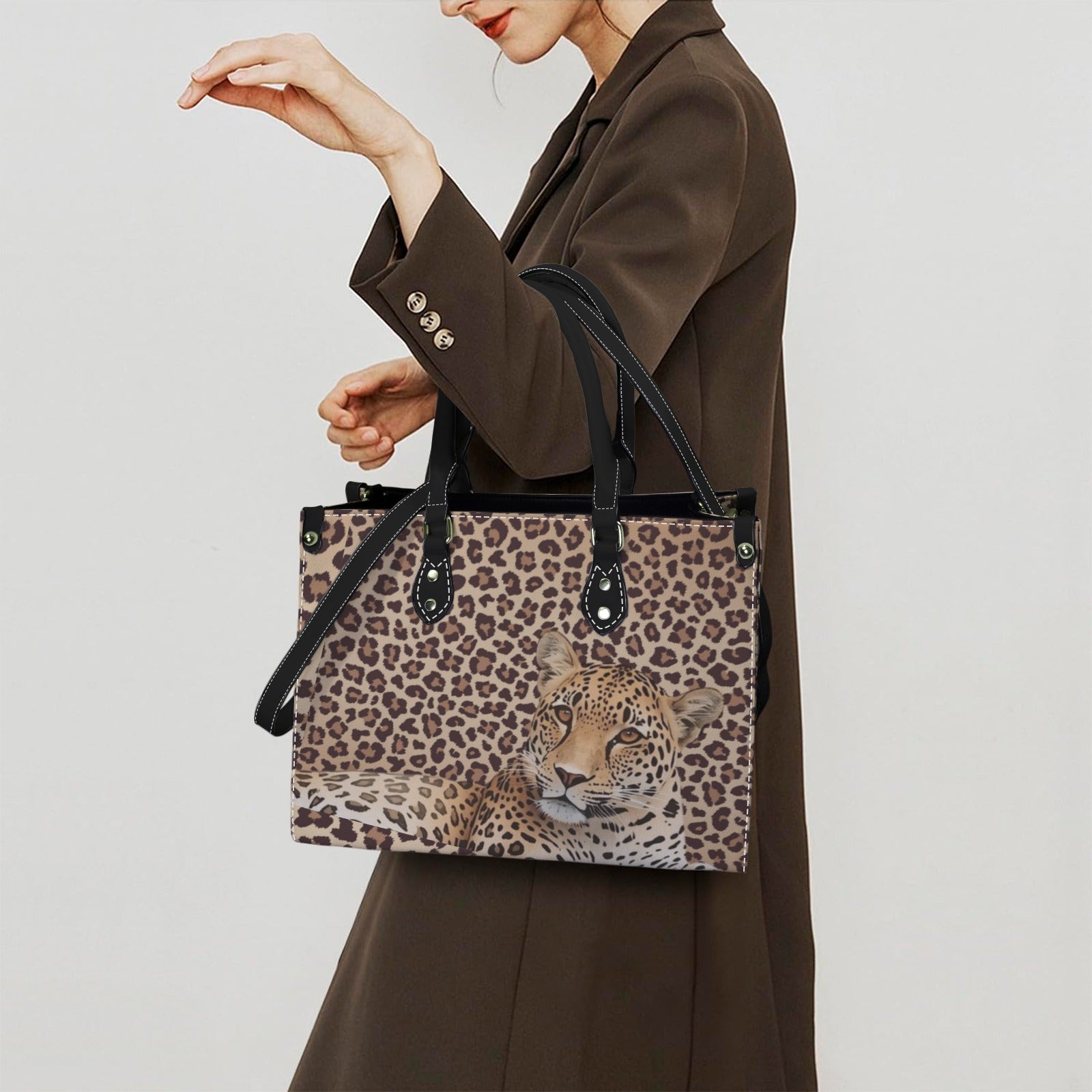 Leopard Lore - Tote Bag  - Women's Handbag Back Alley Exclusive