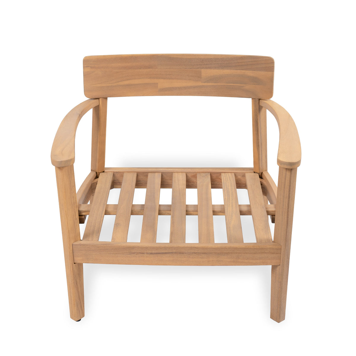 Mallorca Acacia Wood Club Chair with Seat Cushion - Outdoor