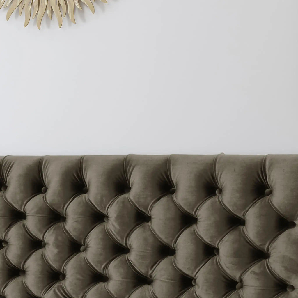 Annecy Contemporary Upholstered Headboard with Diamond Tufting and Adjustable Height - Queen