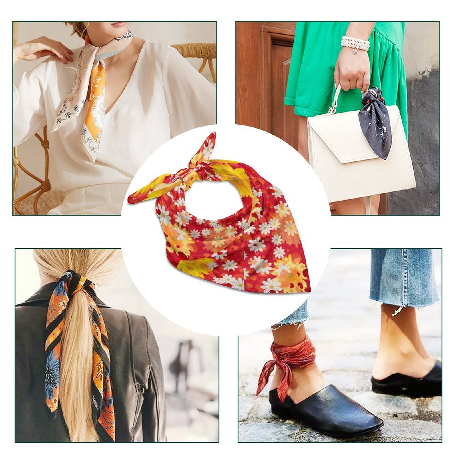 Hearts and Daisies Scarf - Design Exclusive to Back Alley