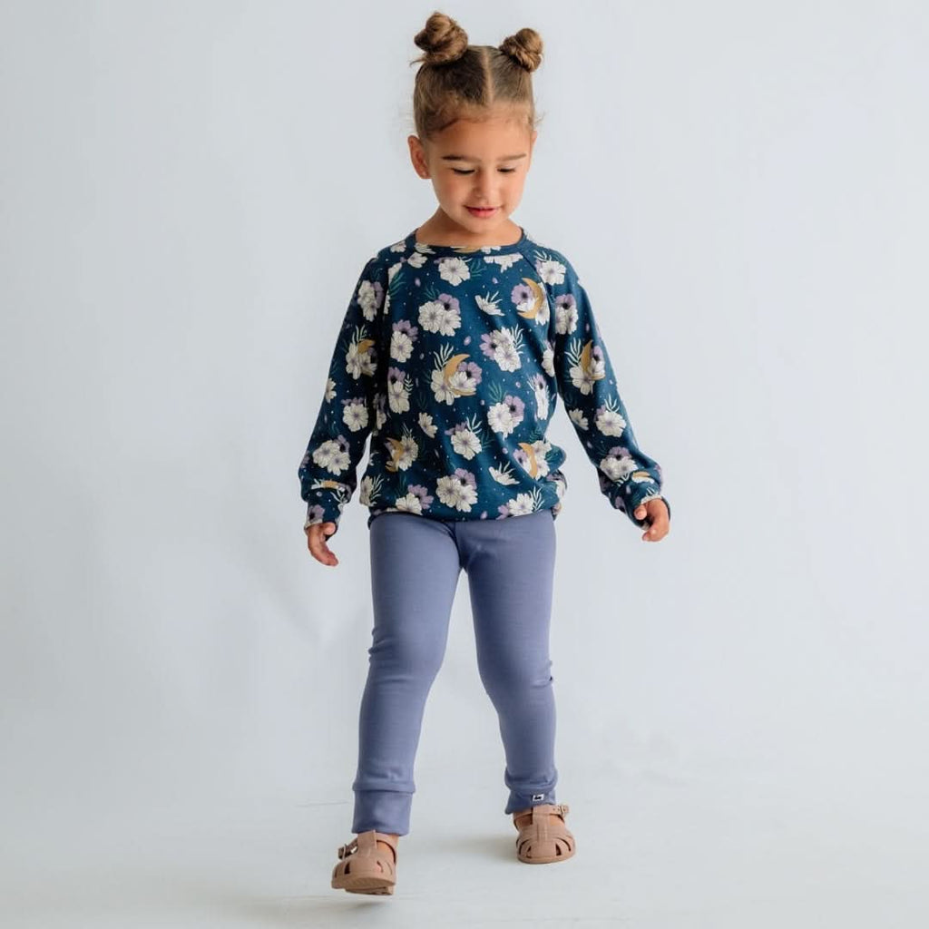 Baby/Kids' Bamboo Raglan Pullover | Celestial Floral