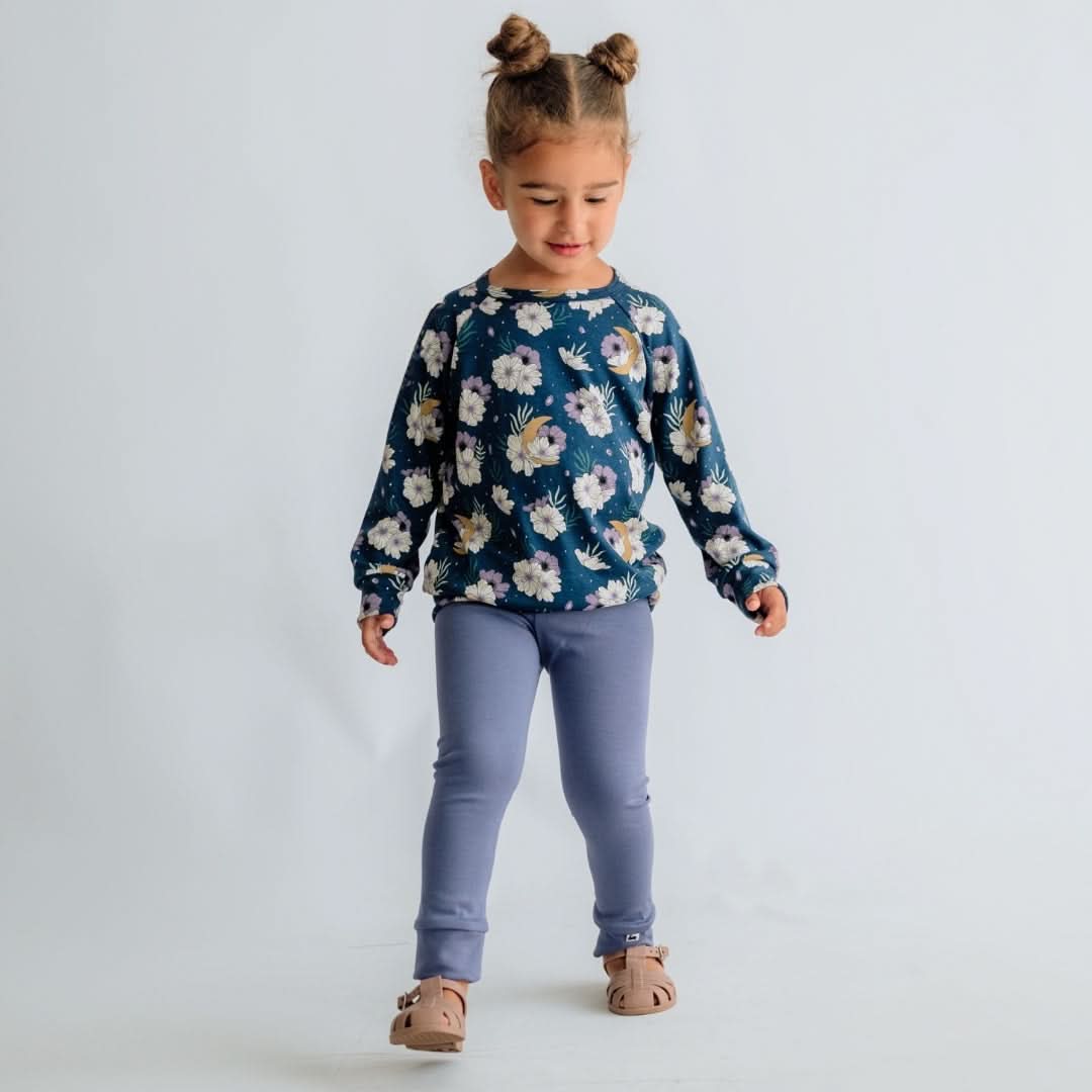 Baby/Kids' Bamboo Raglan Pullover | Celestial Floral