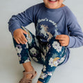 Baby/Kids' Graphic Bamboo Raglan Sleeve Pullover | Big Energy In Black