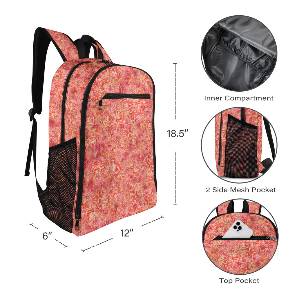 Red Roses Large Leisure Backpack — Back Alley Exclusive