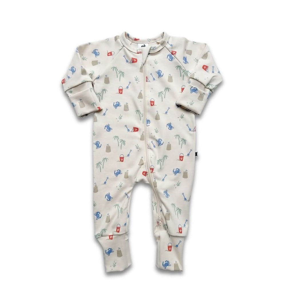 Bamboo Baby Zipper Footed Bodysuit | Digging It