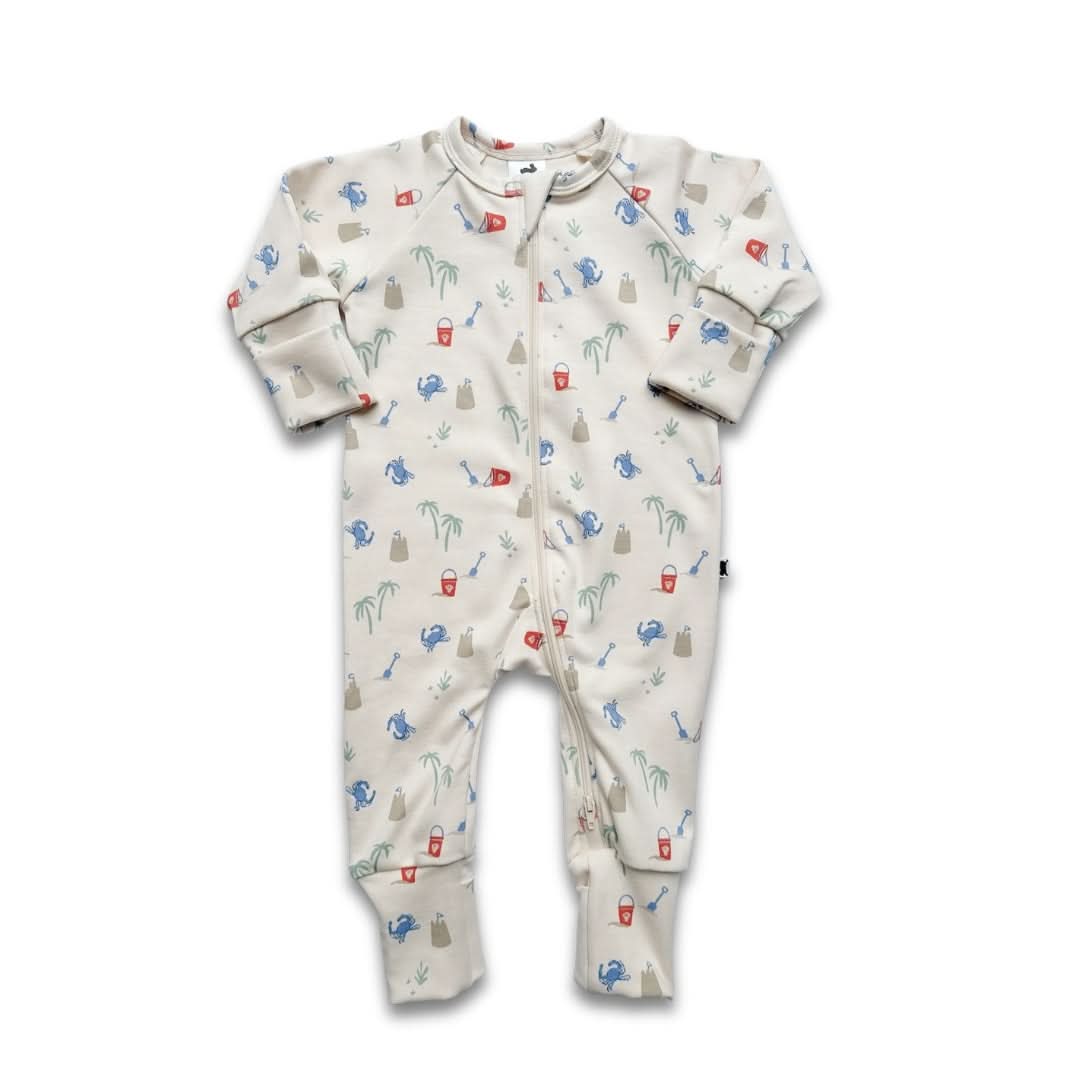 Bamboo Baby Zipper Footed Bodysuit | Digging It