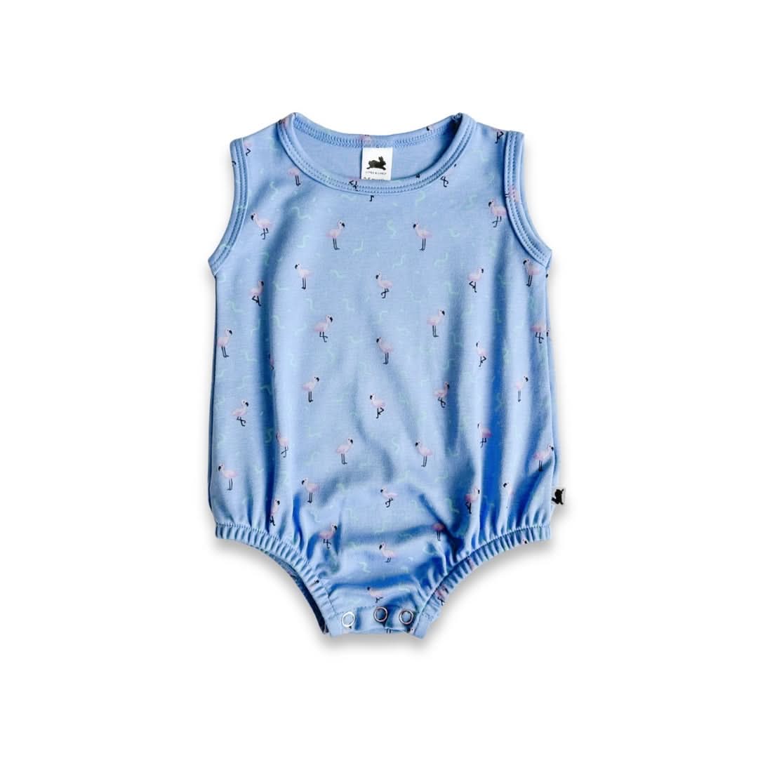 Baby/Kids' Bamboo Tank Romper With Snaps | Flamingo Fête