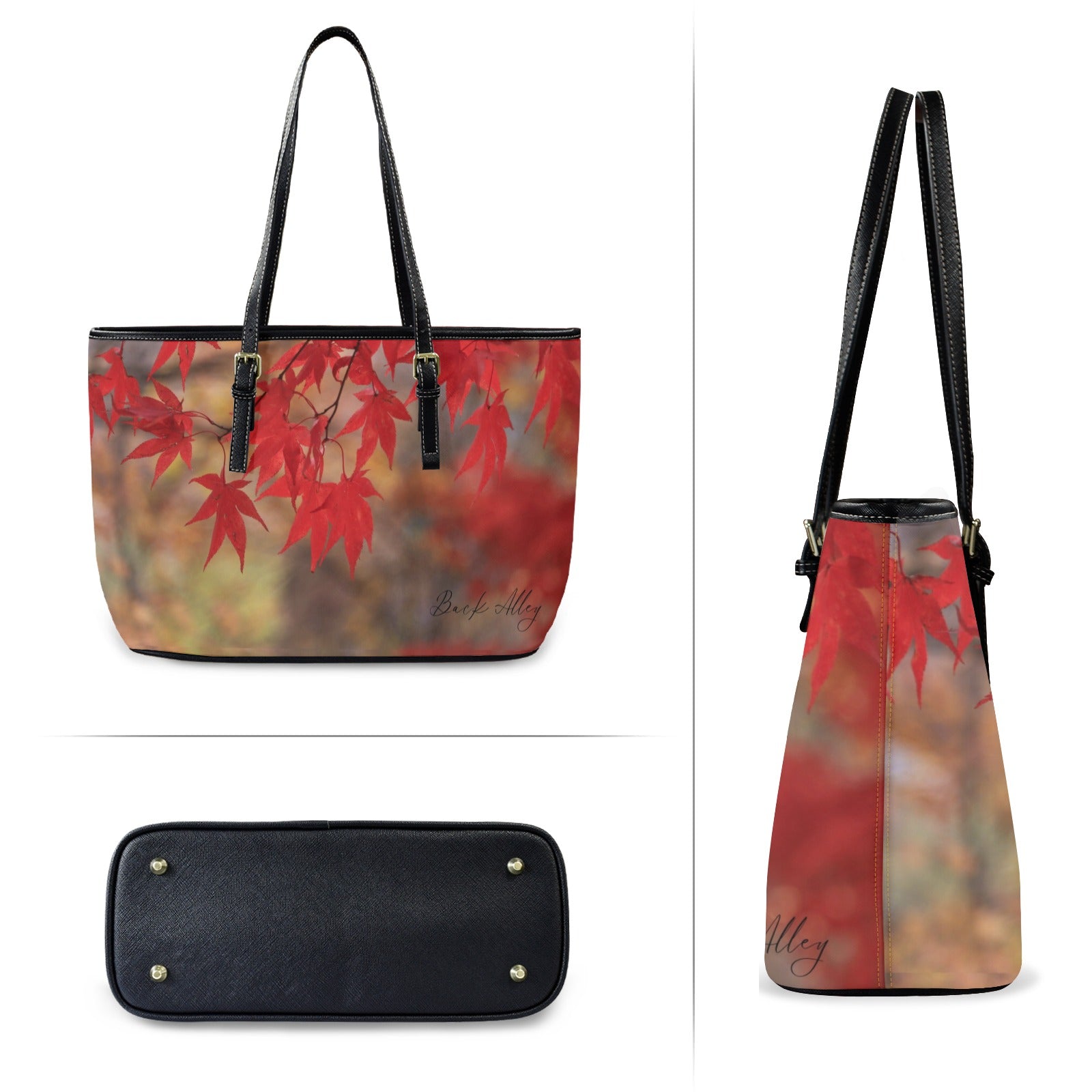 "Kyoto" Large Tote Bag - Vegan Leather