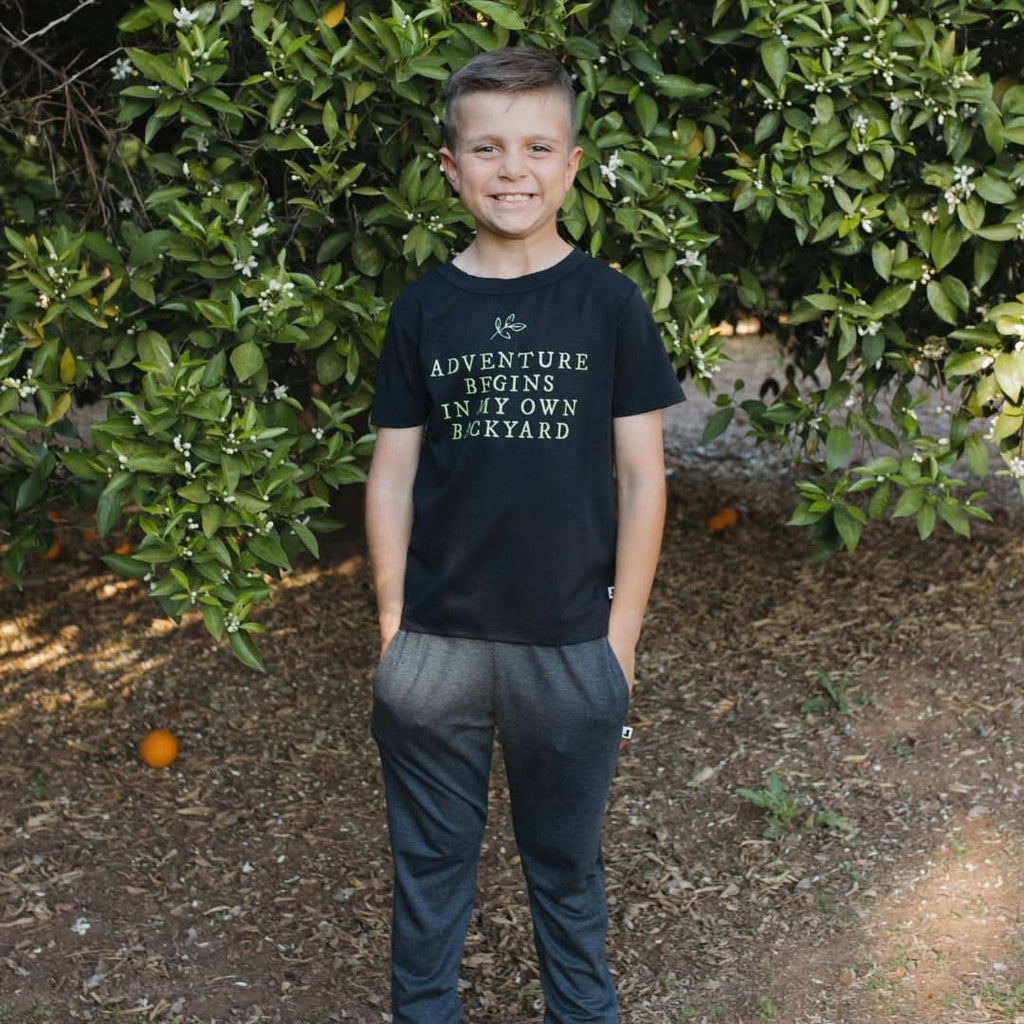 Baby/Kids Graphic Bamboo T-Shirt | Never Stop Growing In Fresh Clover