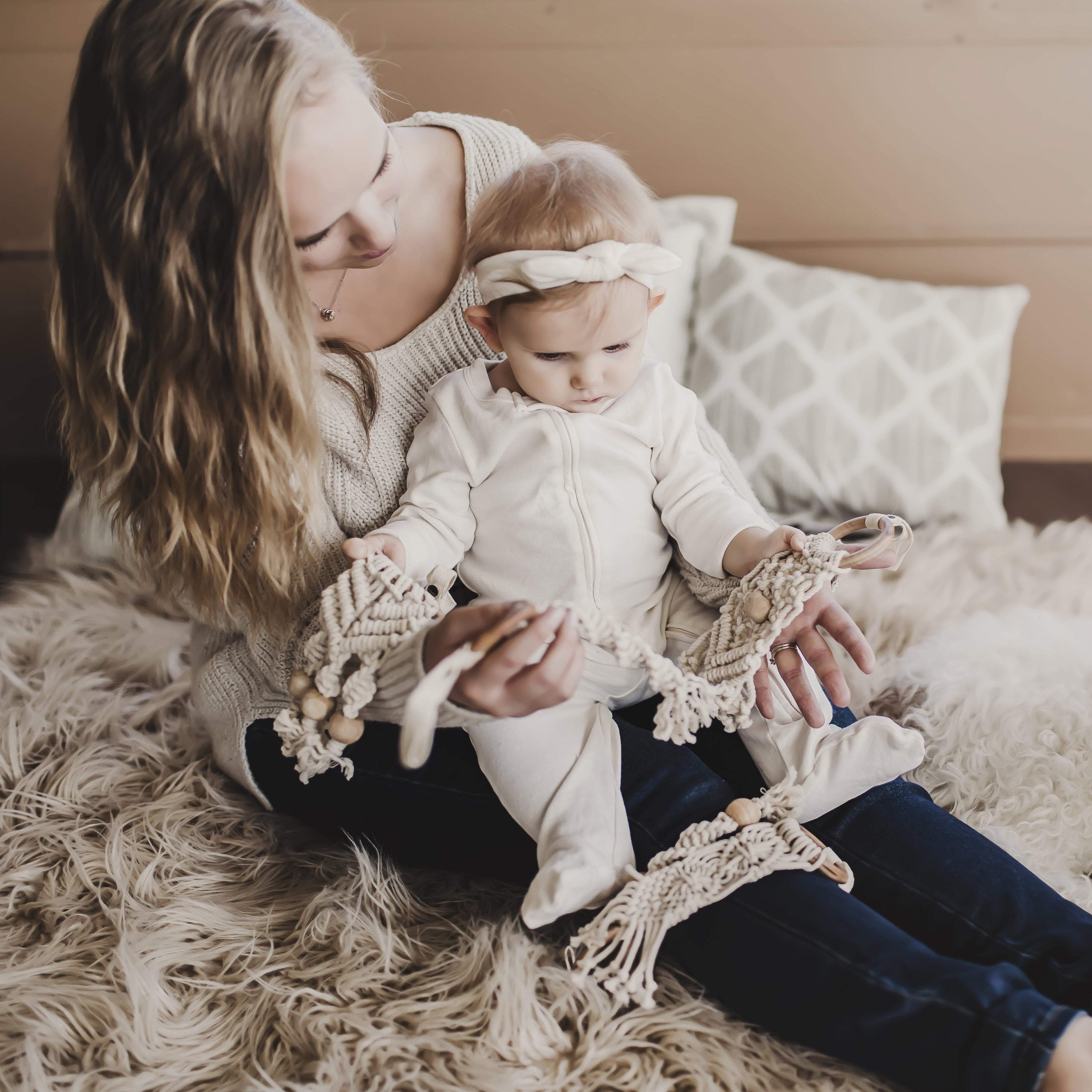 play gym | macrame - white