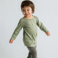 Baby/Kids' Bamboo Long Sleeve Henley | Umber