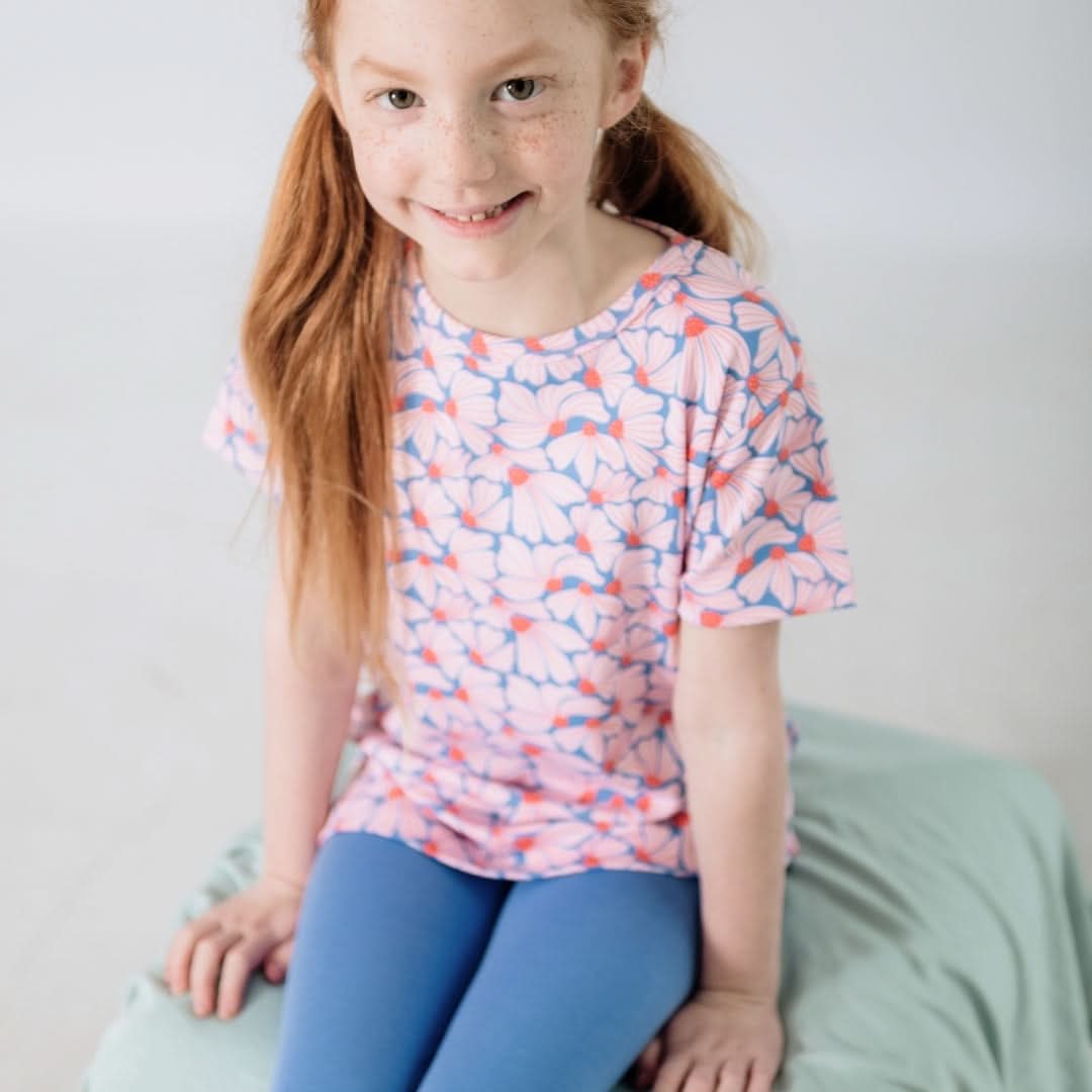 Baby/Kids' Bamboo All-Over Print T-Shirt | Saltwater Floral