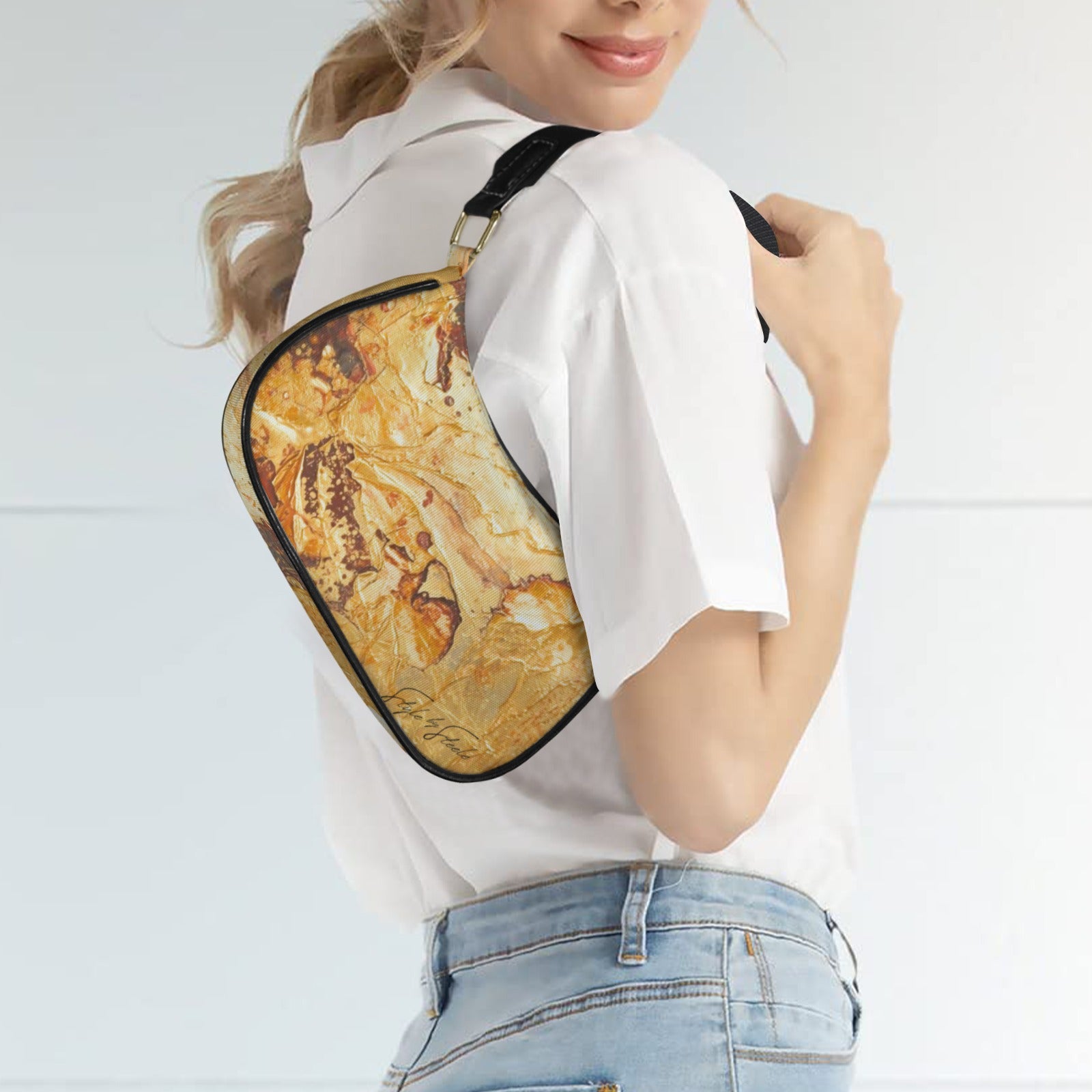 Liquid Gold Hobo Shoulder Bag — Back Alley Exclusive