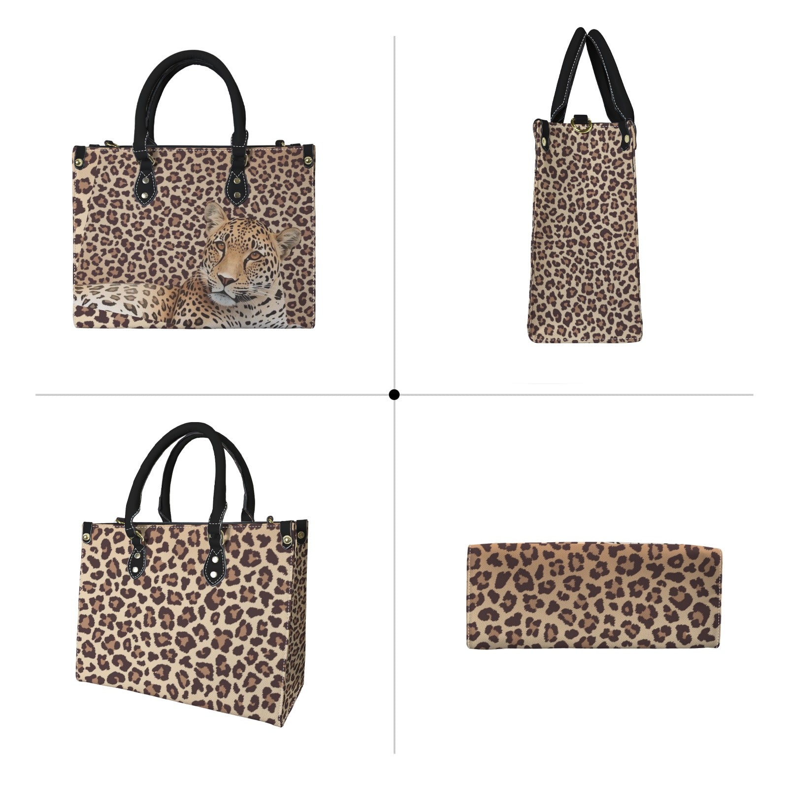 Leopard Lore - Tote Bag  - Women's Handbag Back Alley Exclusive