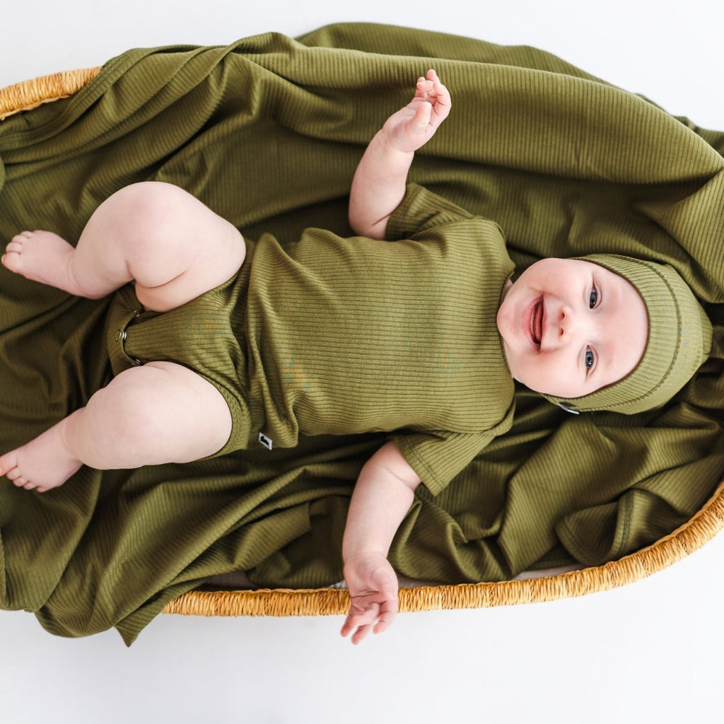 Bamboo Baby Capsule Gift Box | Olive Rib