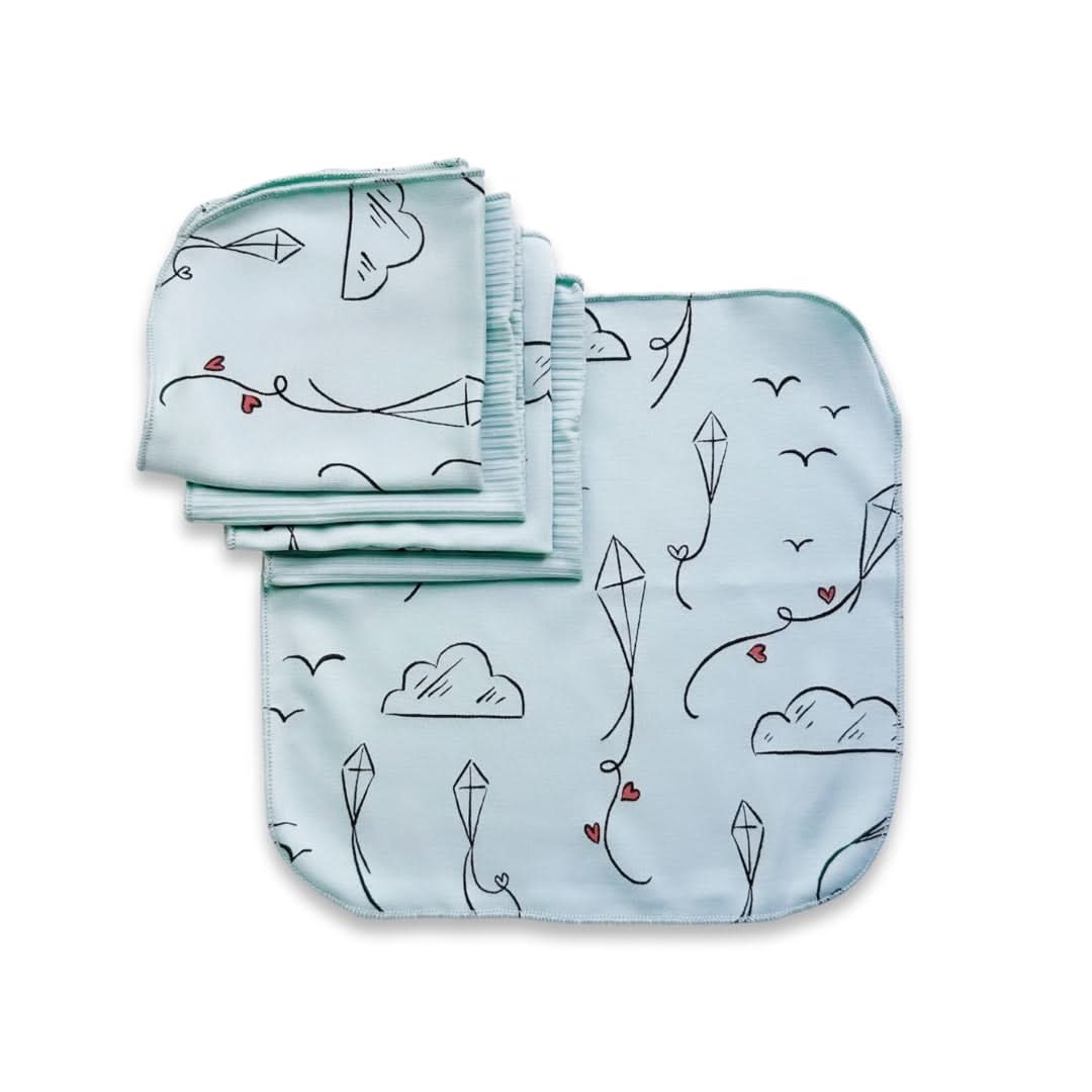 Bamboo Baby Washcloths (Pack Of 5) | Love Story