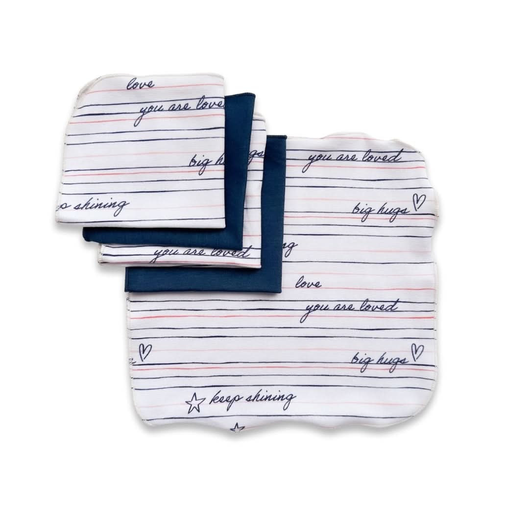 Bamboo Baby Washcloths (Pack Of 5) | Love Story