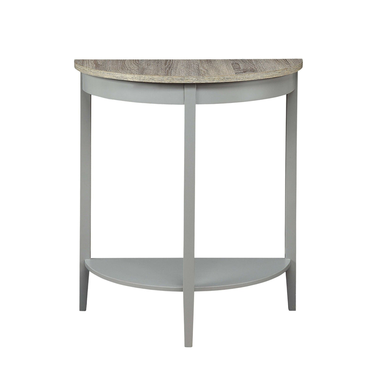 Justino Console Table with Pine Legs - Gray / Oak