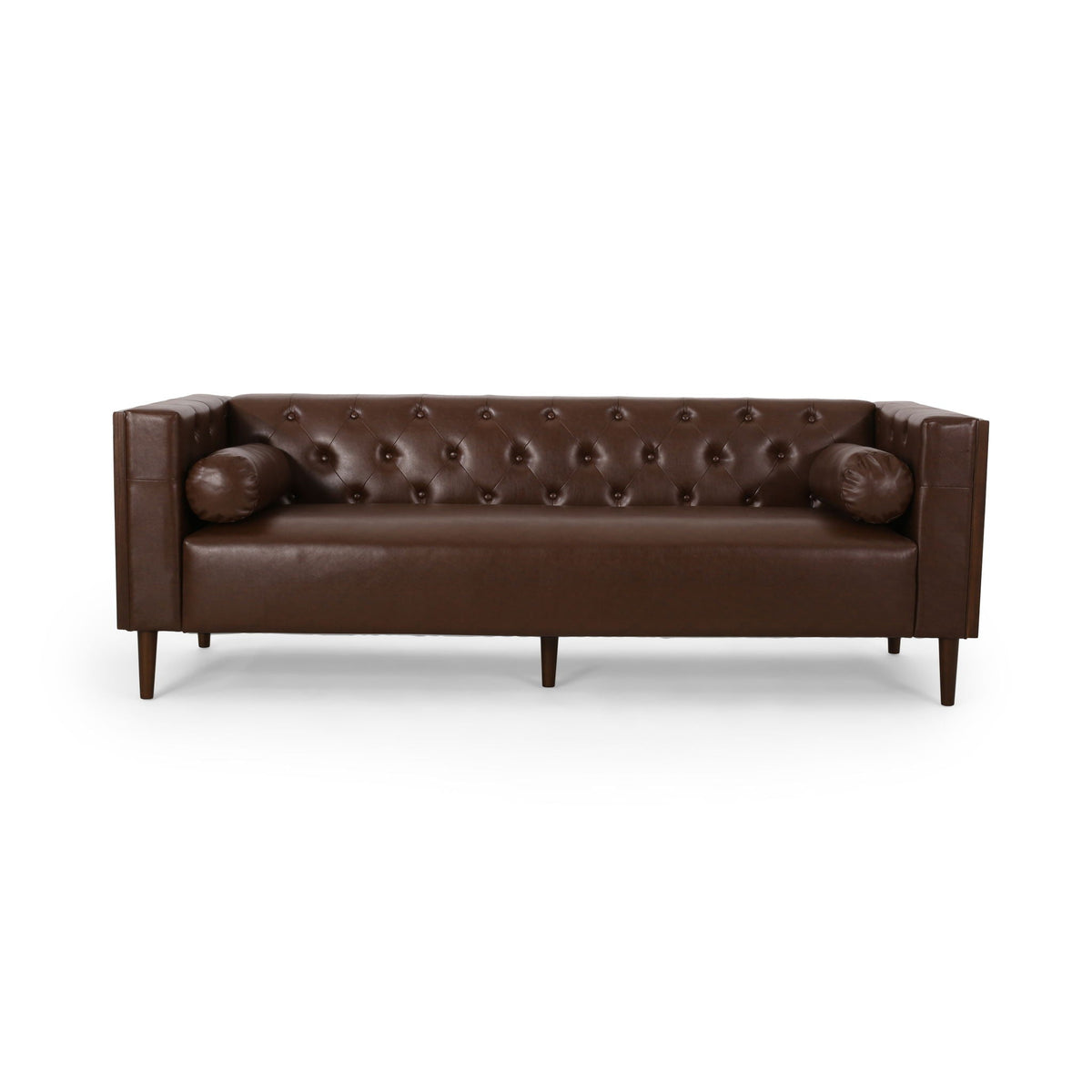 Contemporary 3 Seater Sofa With Tufted Design