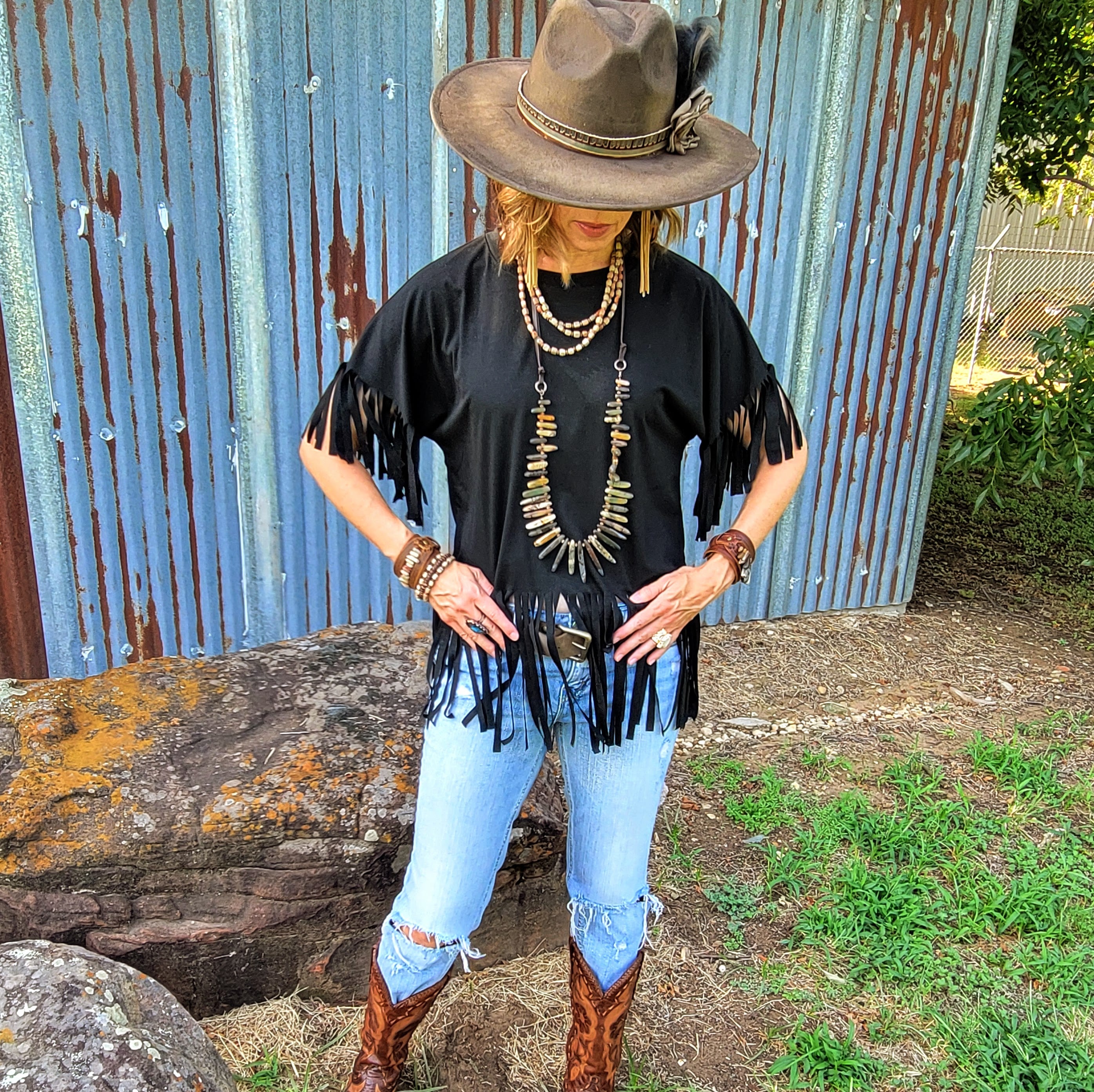 Brown Distressed Leather Belt 908x