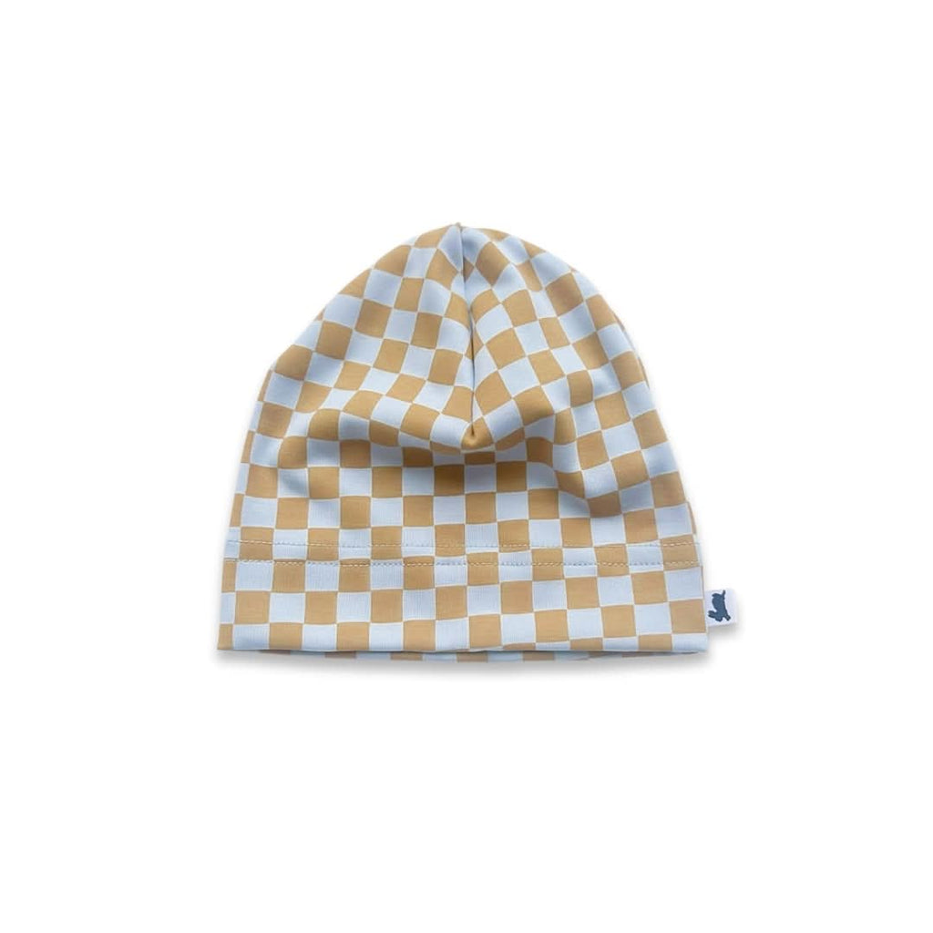 Baby/Kids' Bamboo Beanie | Blue Checkers