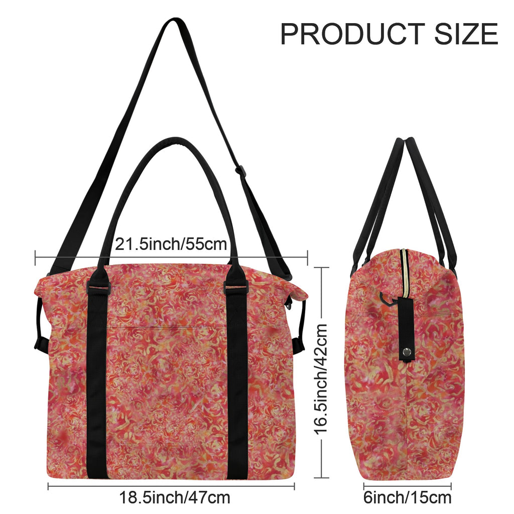Red Roses Large Trolley Travel Bag — Back Alley Exclusive