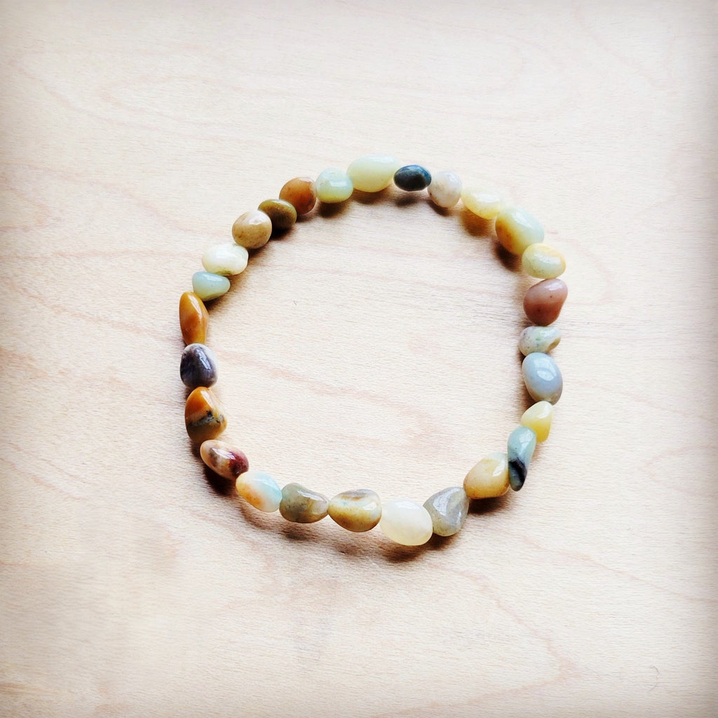 **Amazonite Beaded Stretch Bracelet 807k