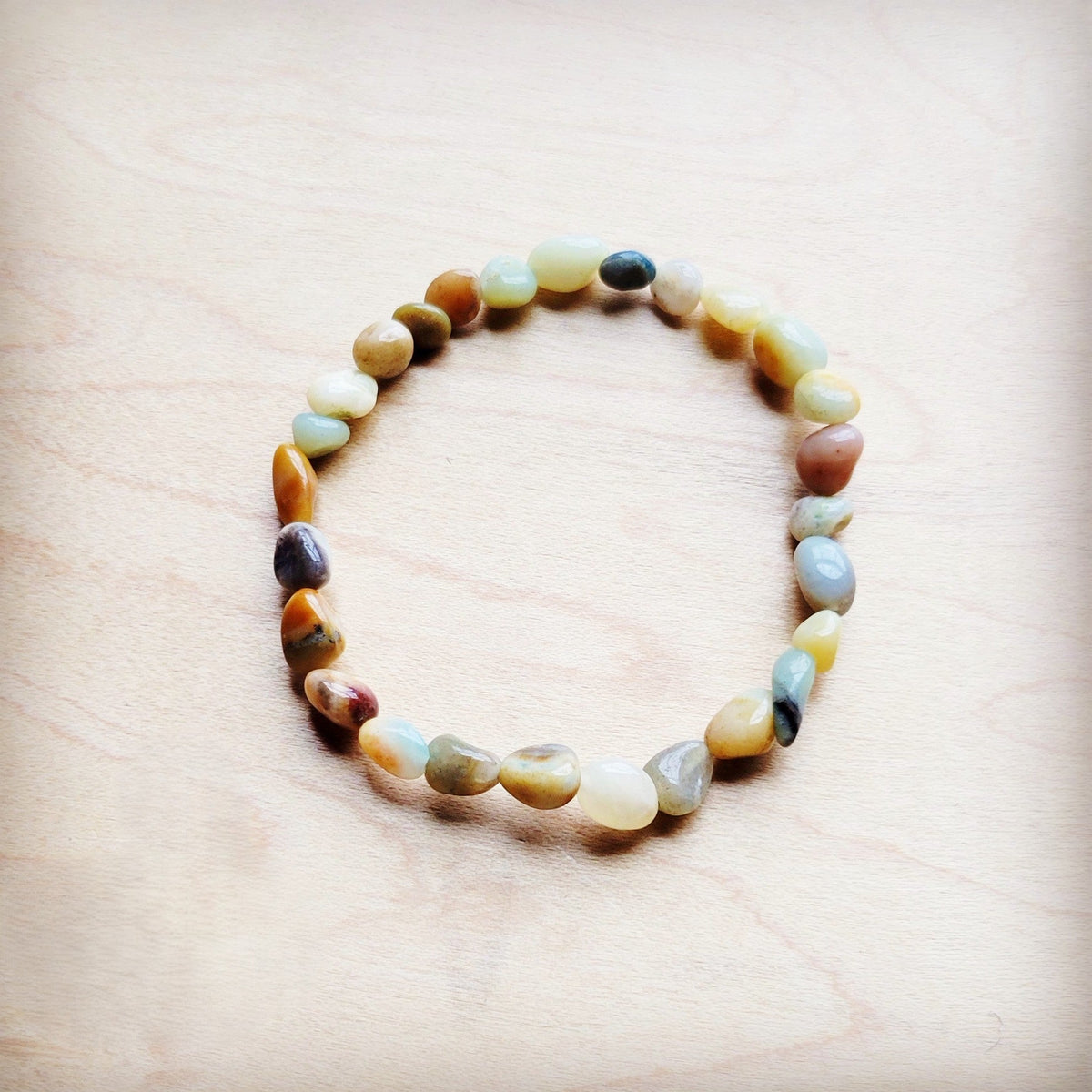**Amazonite Beaded Stretch Bracelet 807k