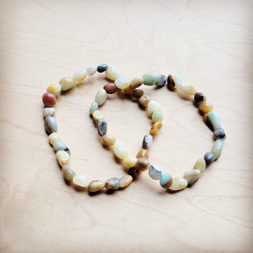 **Amazonite Beaded Stretch Bracelet 807k