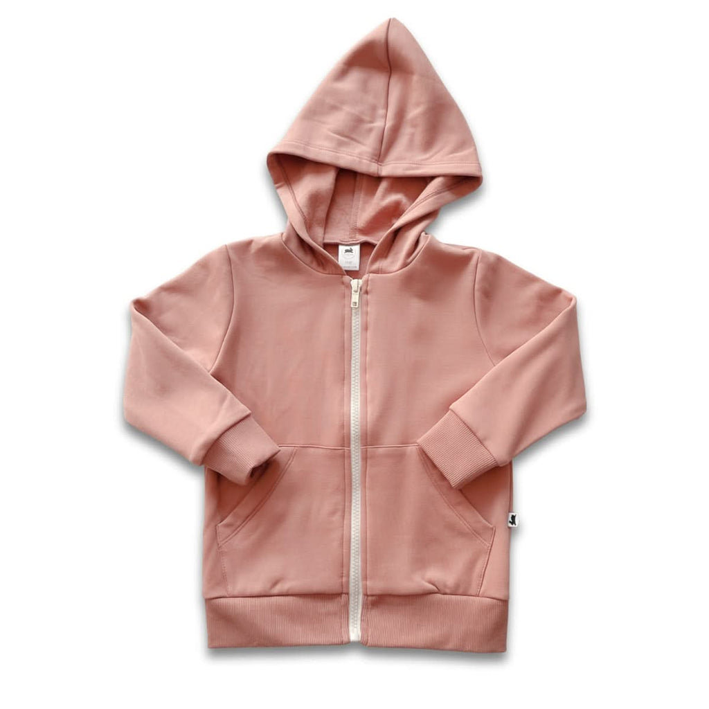 Youth Bamboo Fleece Zip-Up Hoodie | Terracotta