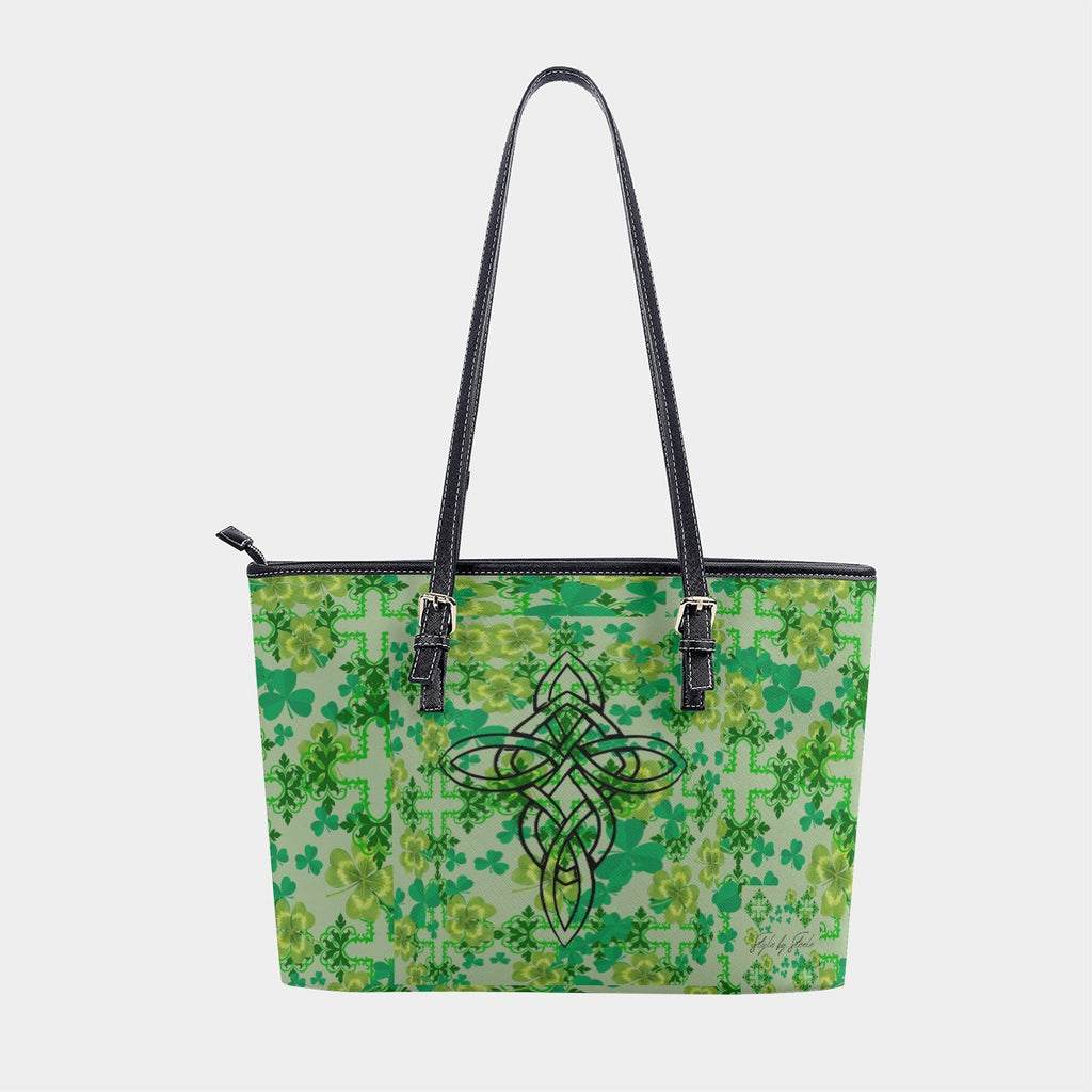 Clover and Celtic Crosses Women's Tote Bag — Exclusive to Back Alley