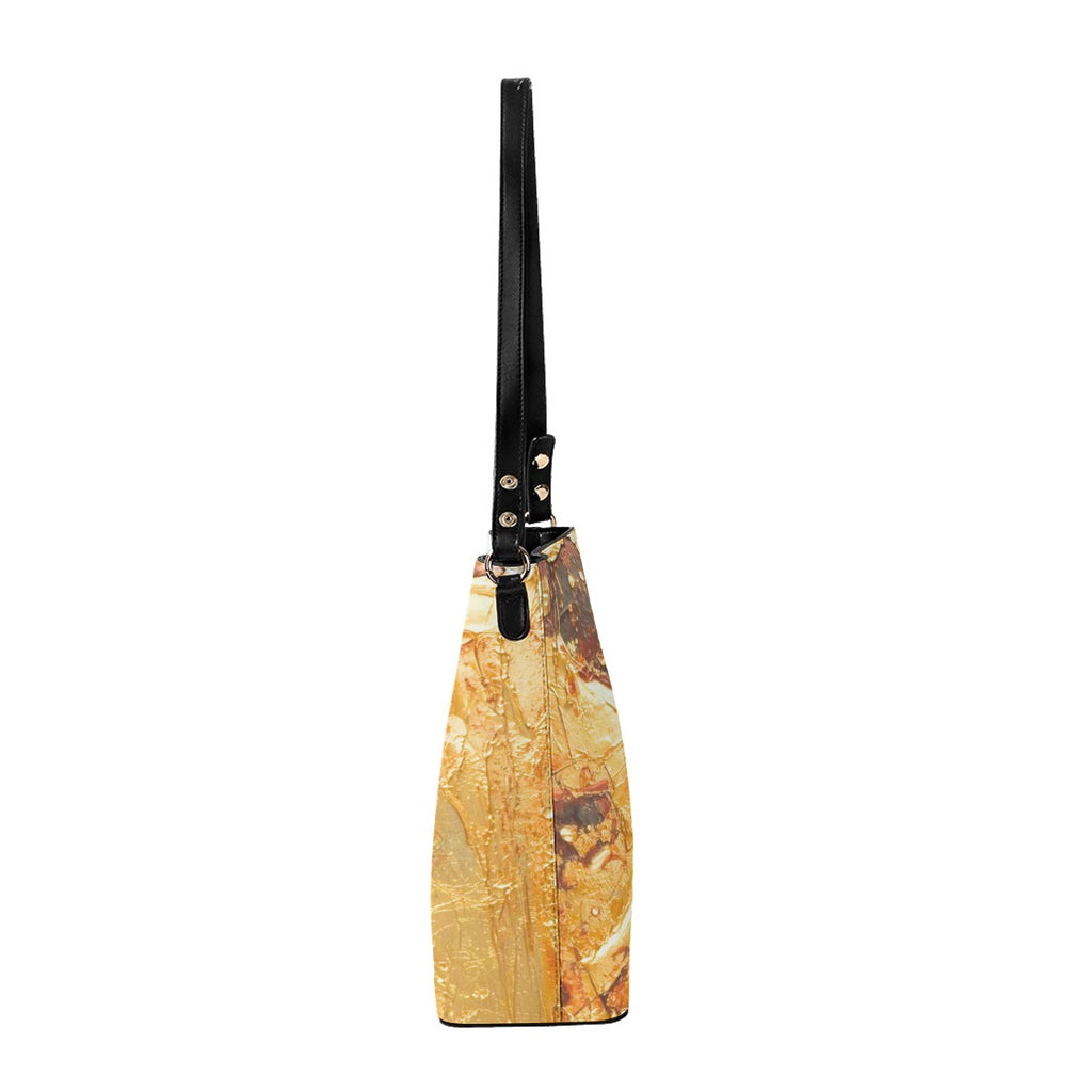 Liquid Gold Lighter Bucket Bag