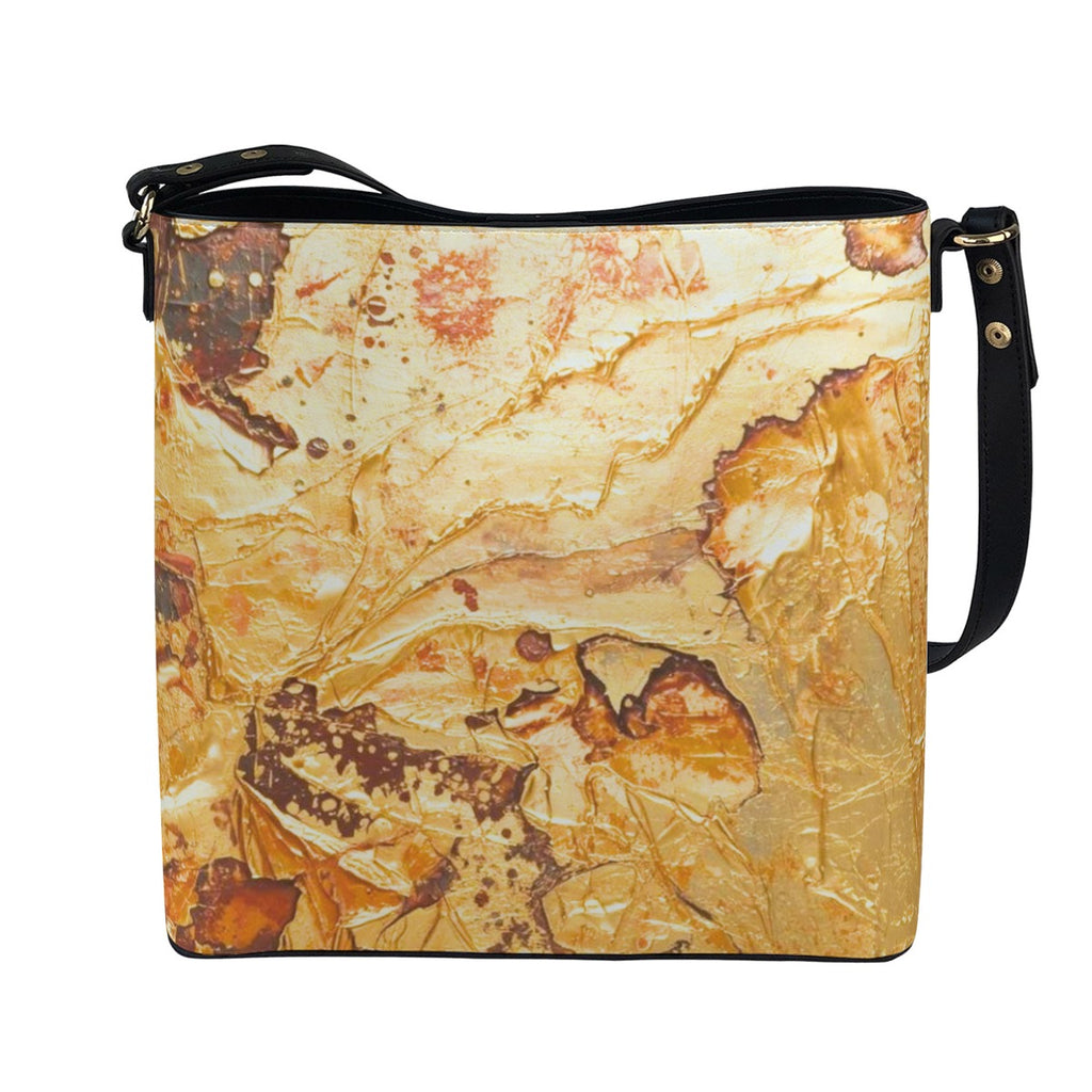Liquid Gold Lighter Bucket Bag