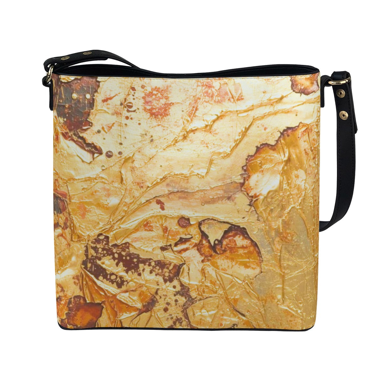 Liquid Gold Lighter Bucket Bag