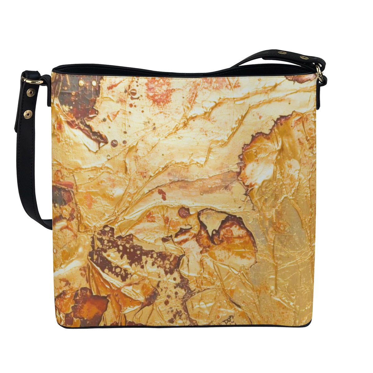 Liquid Gold Lighter Bucket Bag