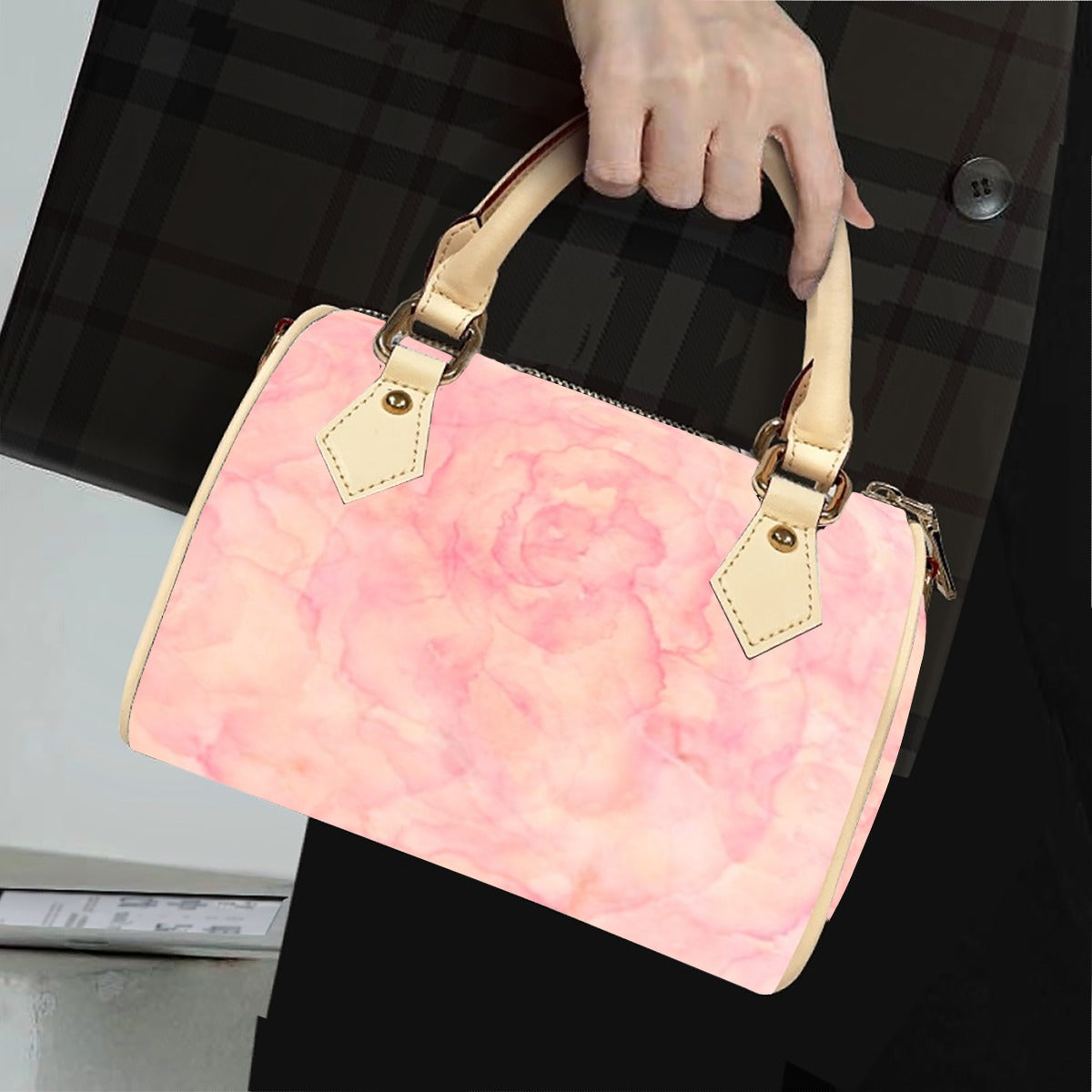 One Precious Rose Barrel Handbag