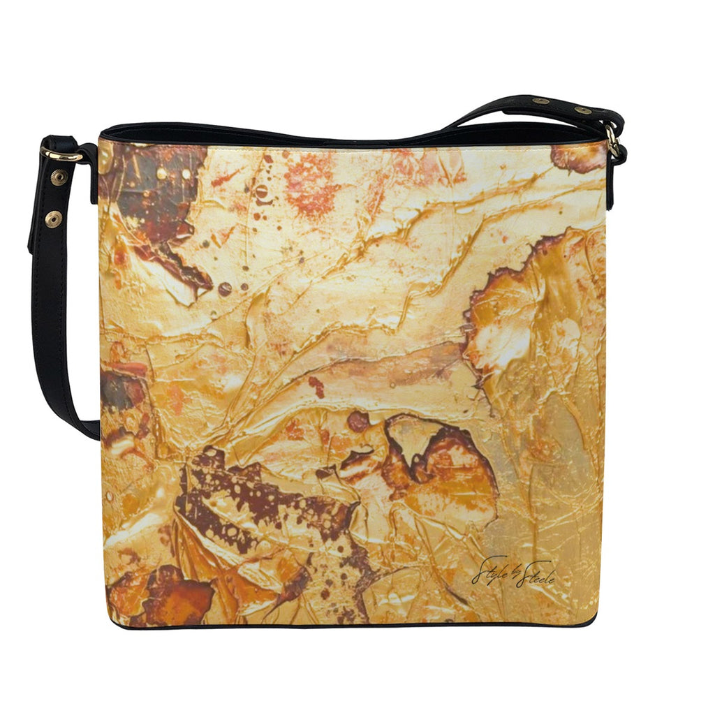 Liquid Gold Bucket Bag