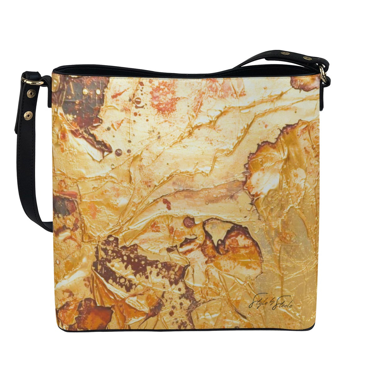 Liquid Gold Bucket Bag
