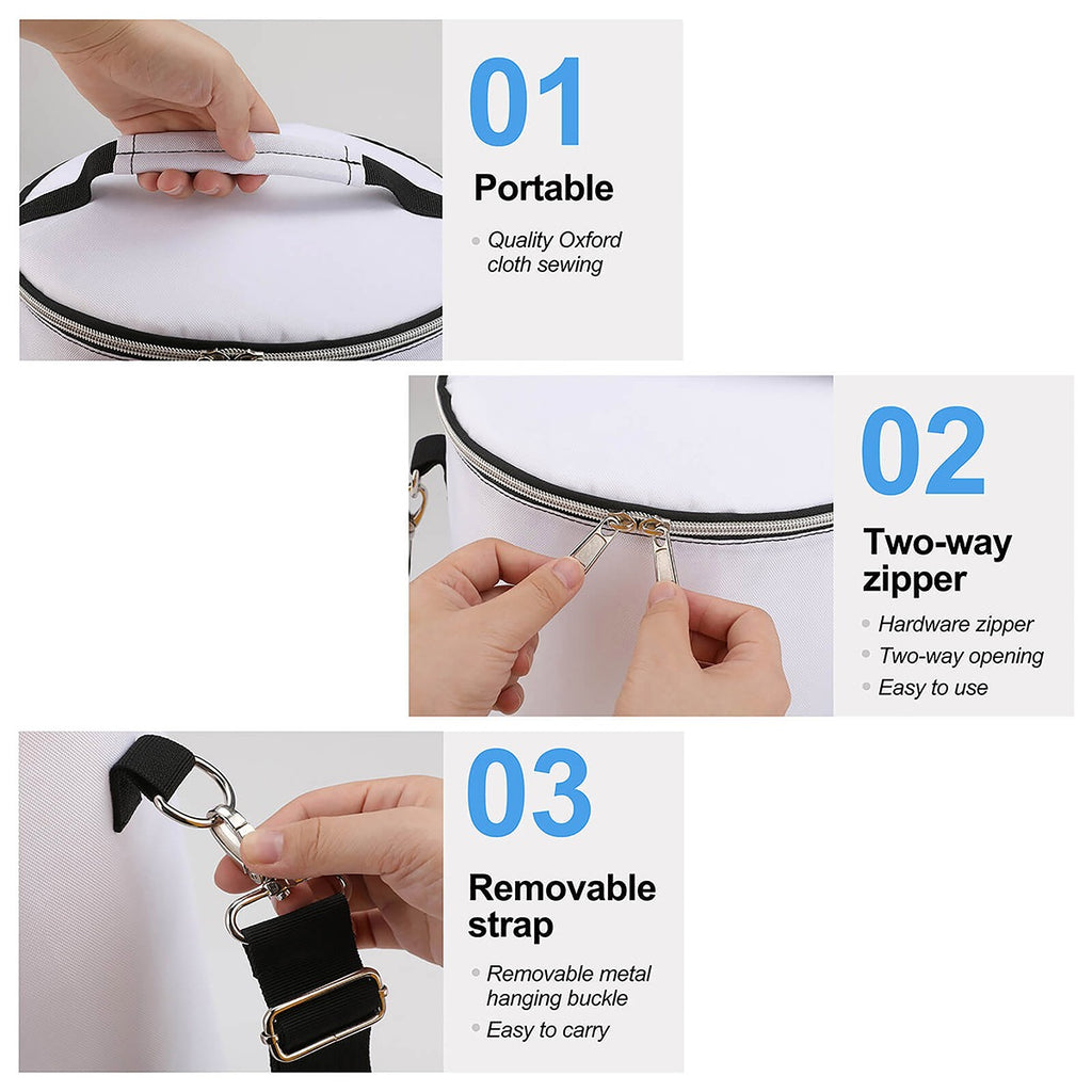 Clover and Celtic Crosses Insulated Cylinder Cooler Bag - Exclusive to Back Alley