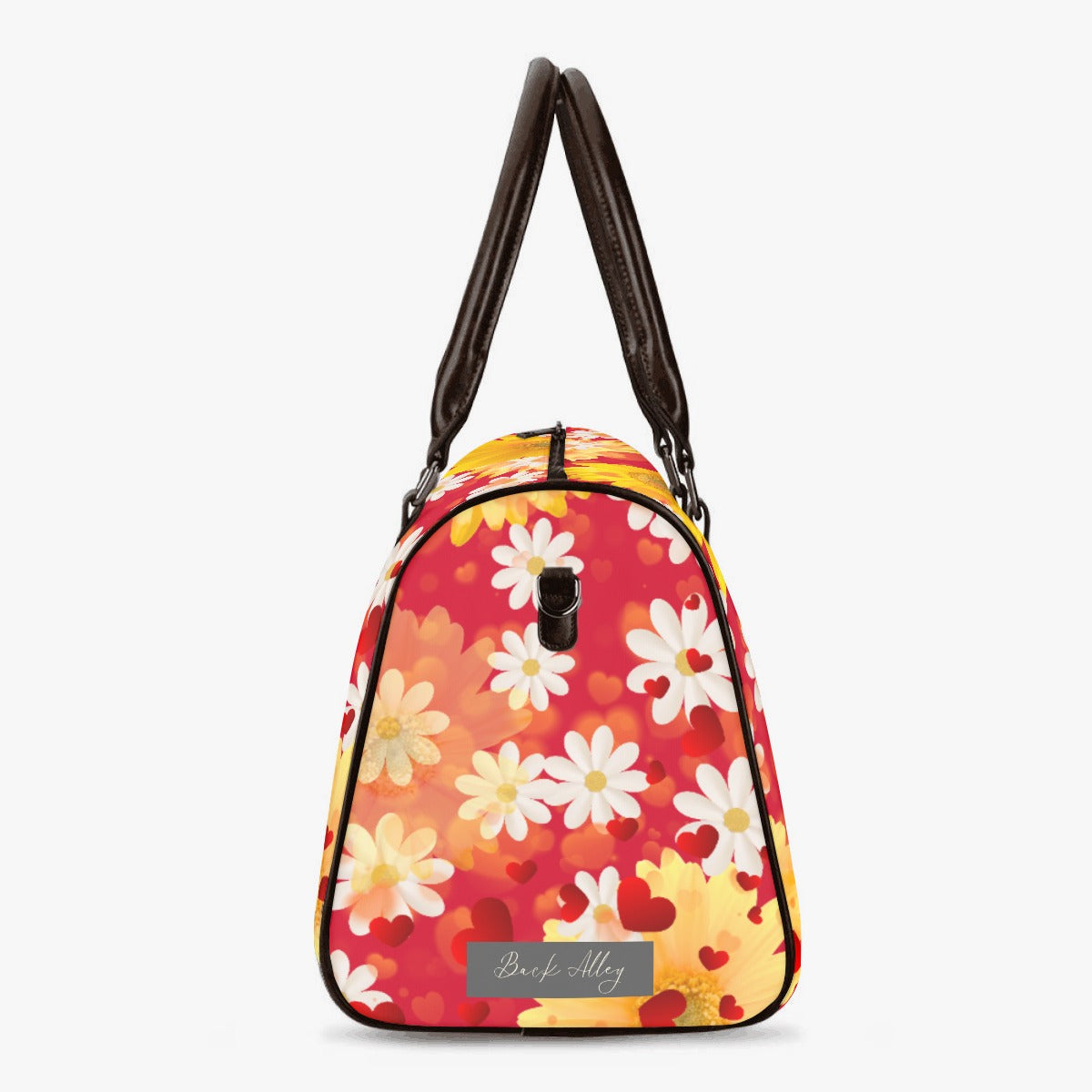 Hearts and Daisies - Back Alley Design Exclusive - Duffle -Travel Bag