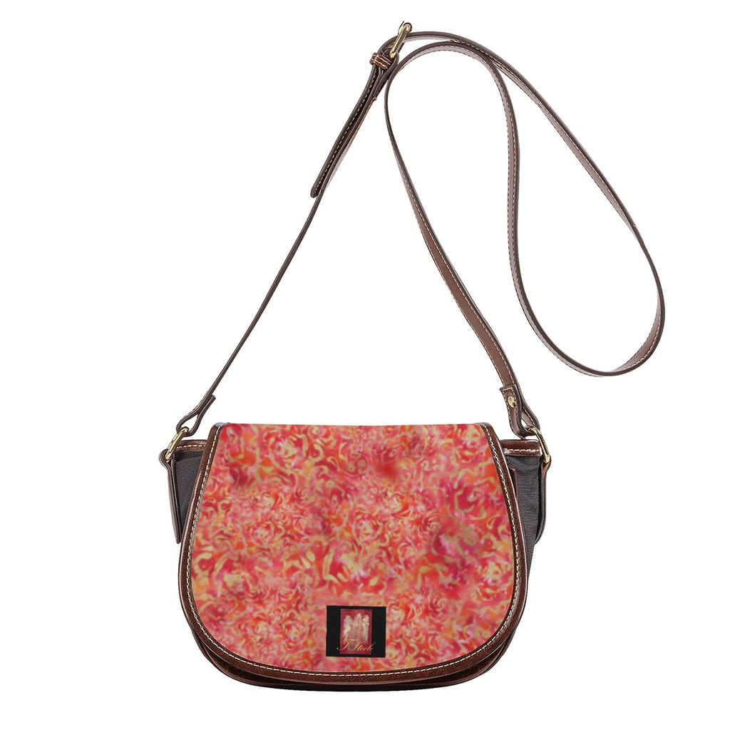 Red roses Saddle Hand Bag
