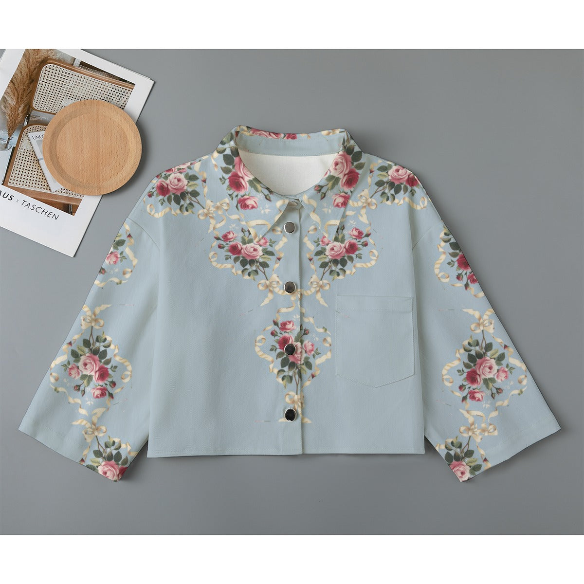 Ribbons and Roses Cotton Jacket — Exclusive Design | Back Alley