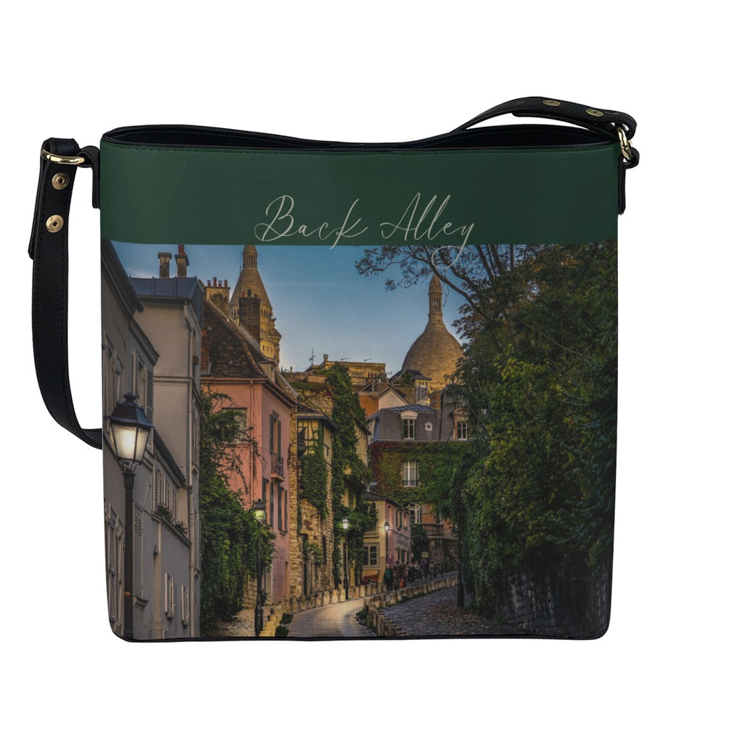 Village Street Back Alley Bucket Bag