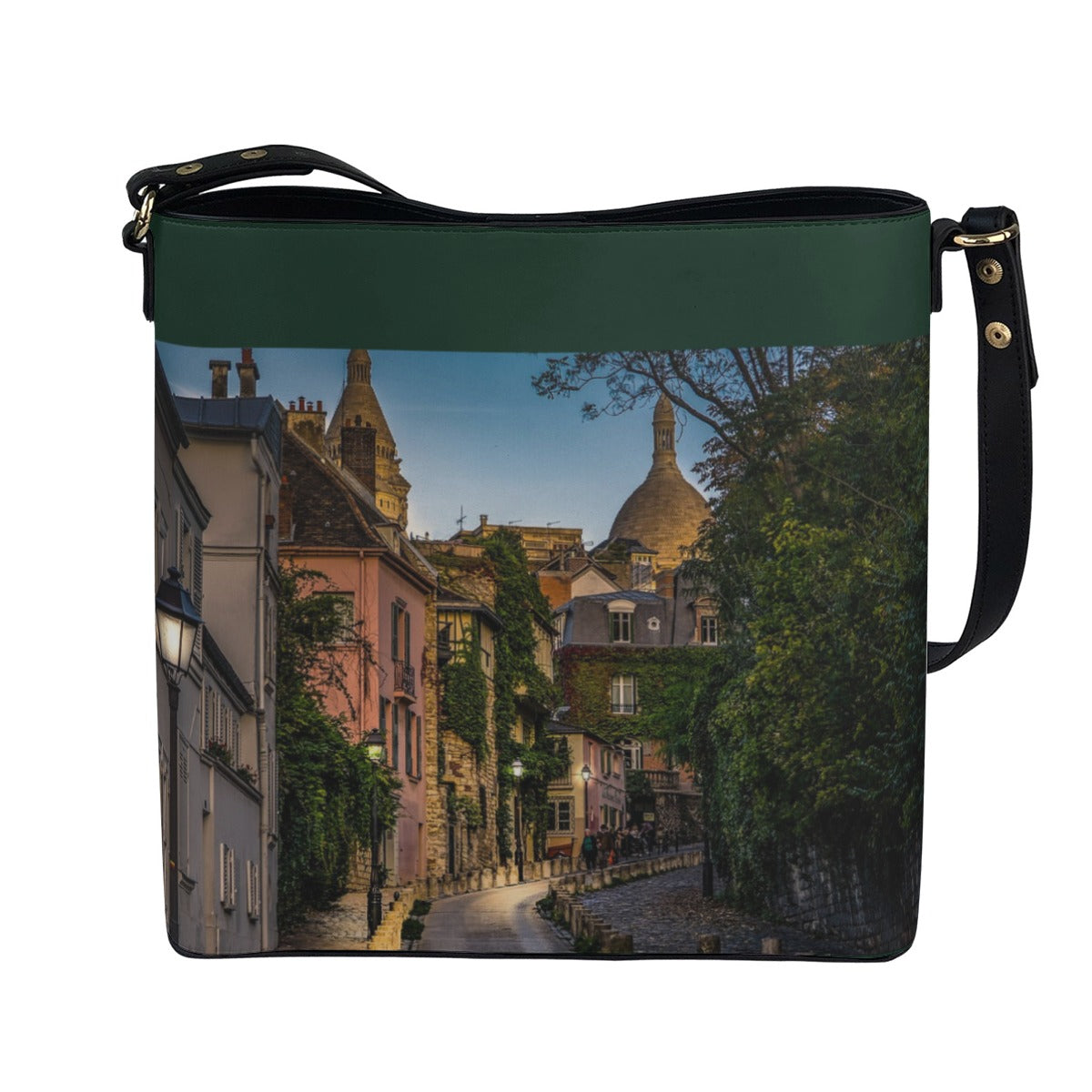 Village Street Back Alley Bucket Bag