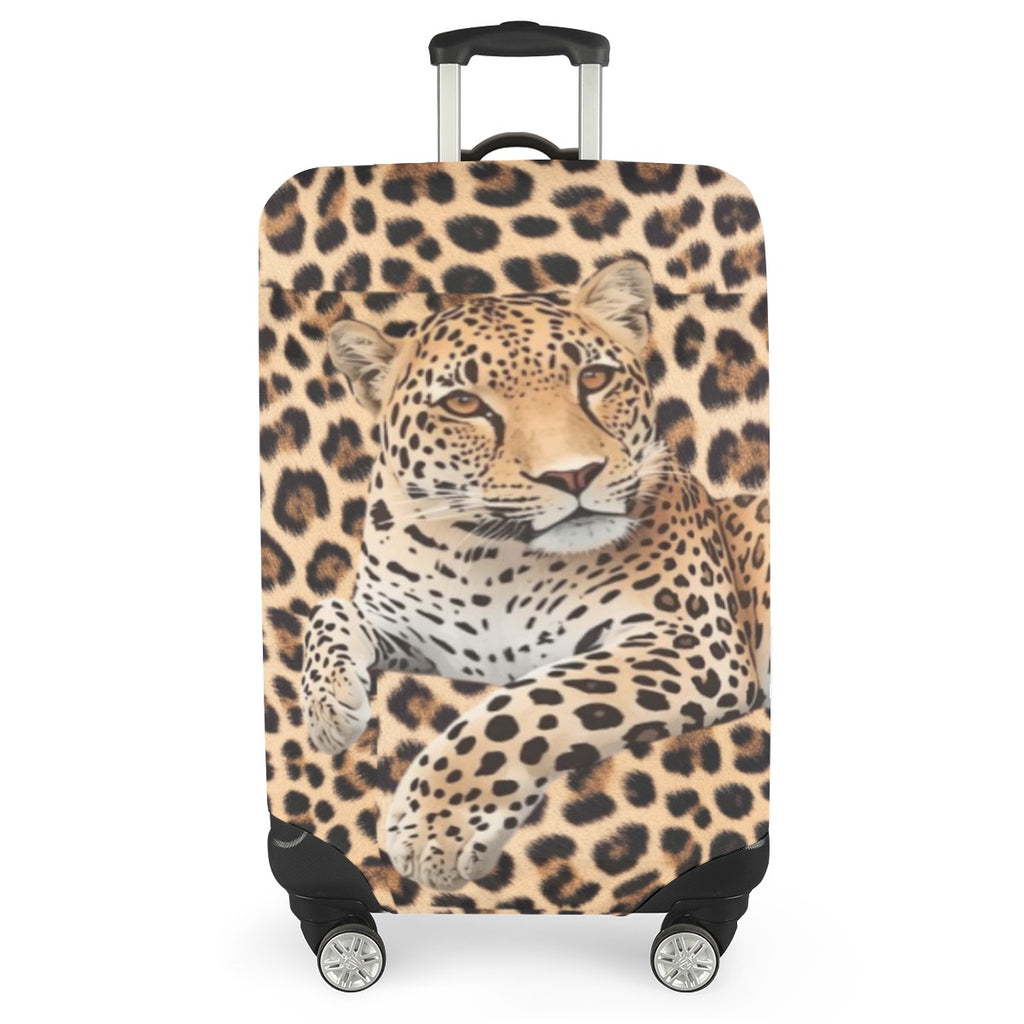 Leopard Lore - Leopard Portrait - Luggage Cover -Back Alley Exclusive