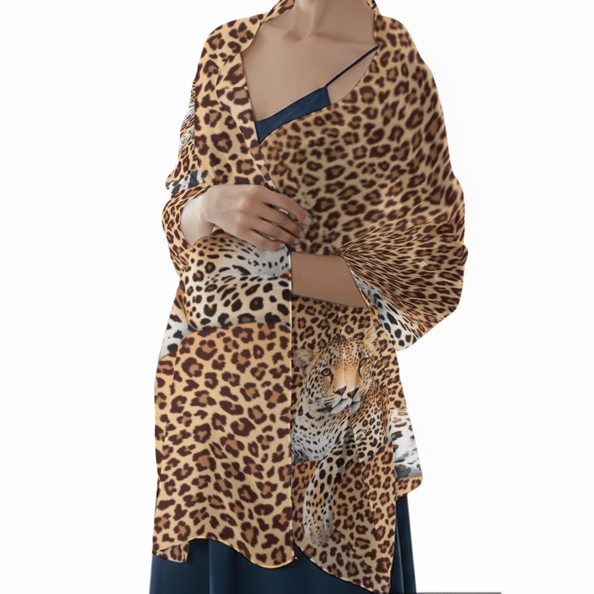 Leopard Lore Long Scarf and Shawl — Exclusive to Back Alley