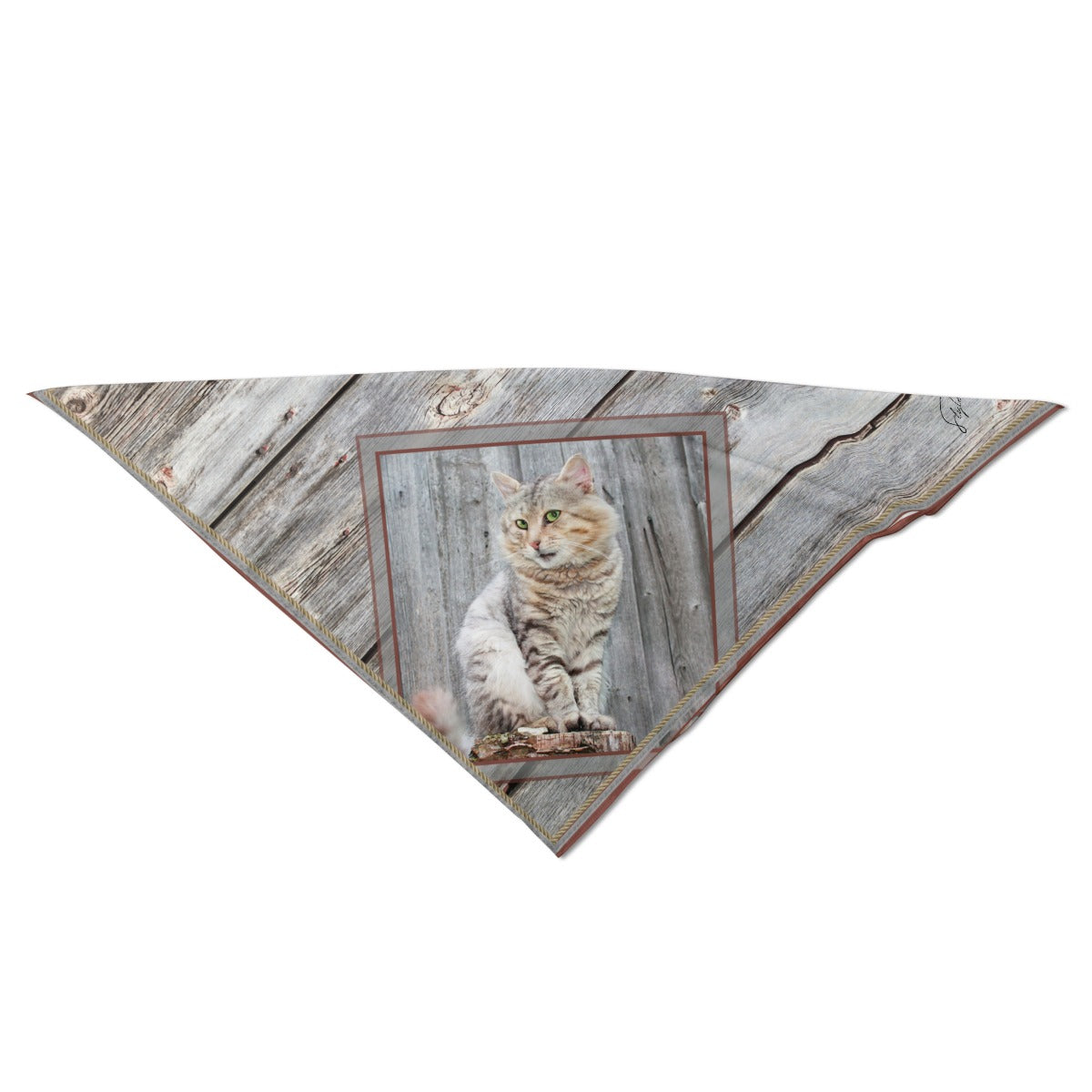 Gray Barn Cat Scarf Medium